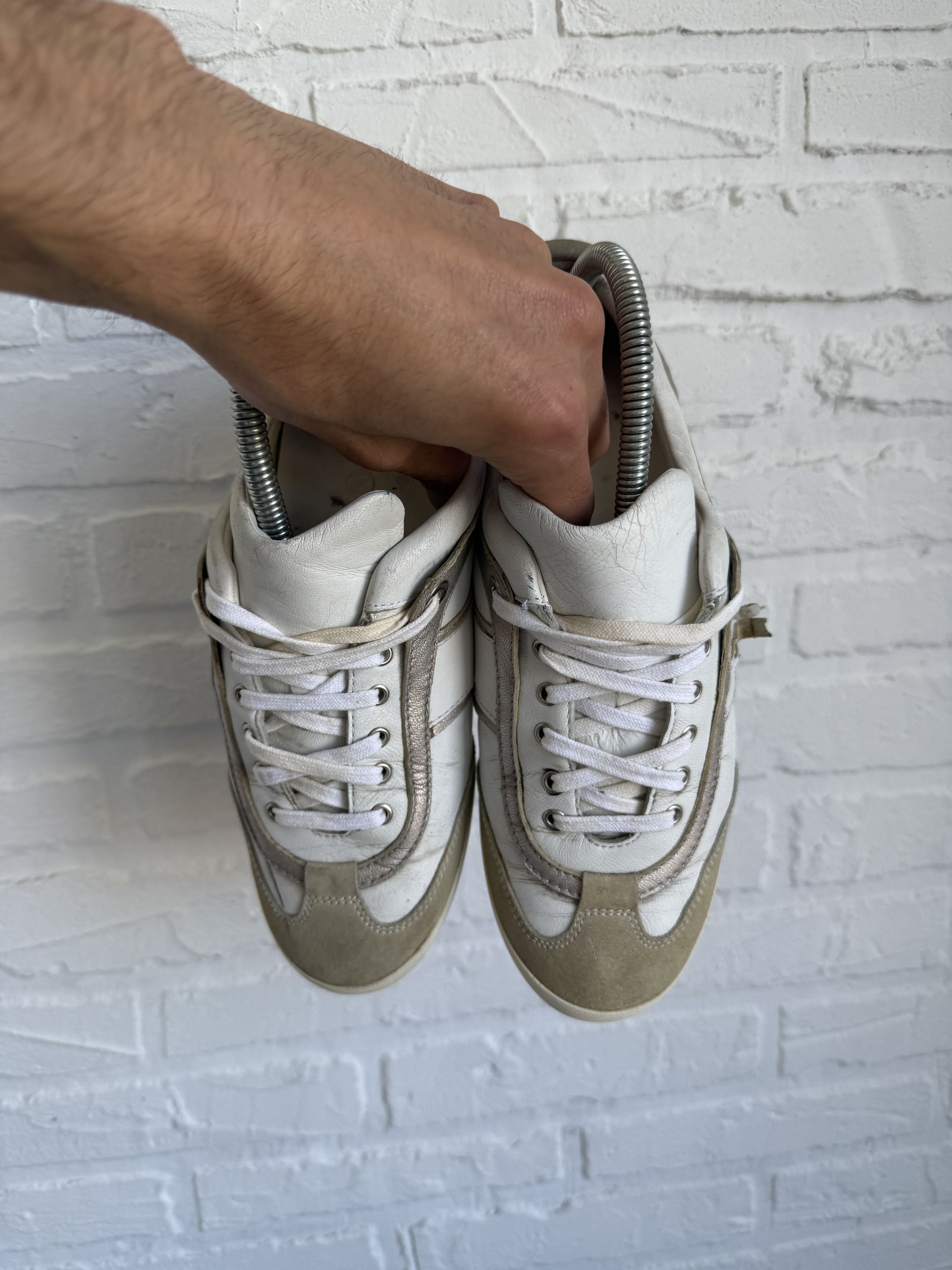 Dior Vintage y2k Dior x Hedi Slimane metal logo sneakers Size US 7 / IT 37 - 14 Thumbnail