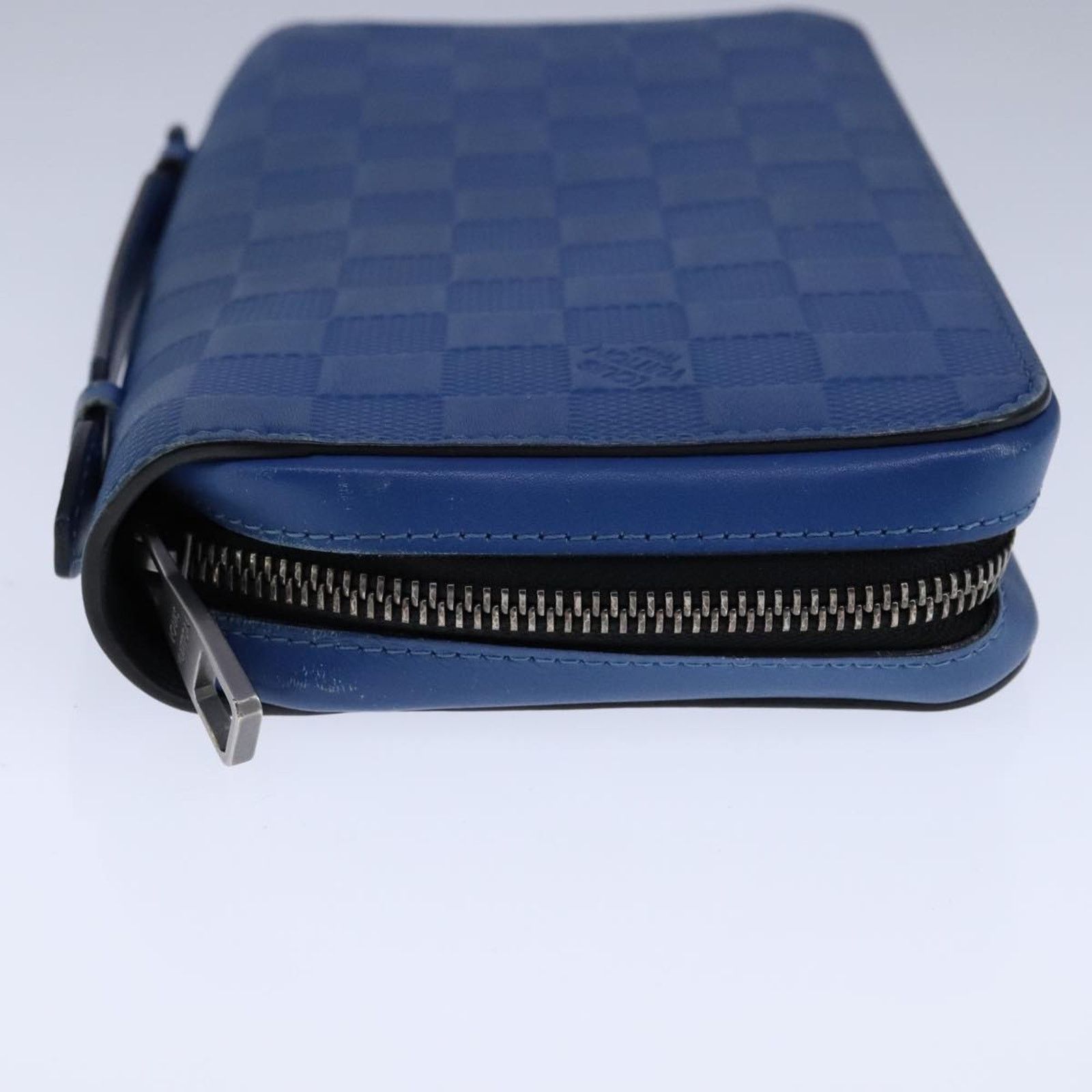 Louis Vuitton Zippy Wallet Damier Ebene Blue