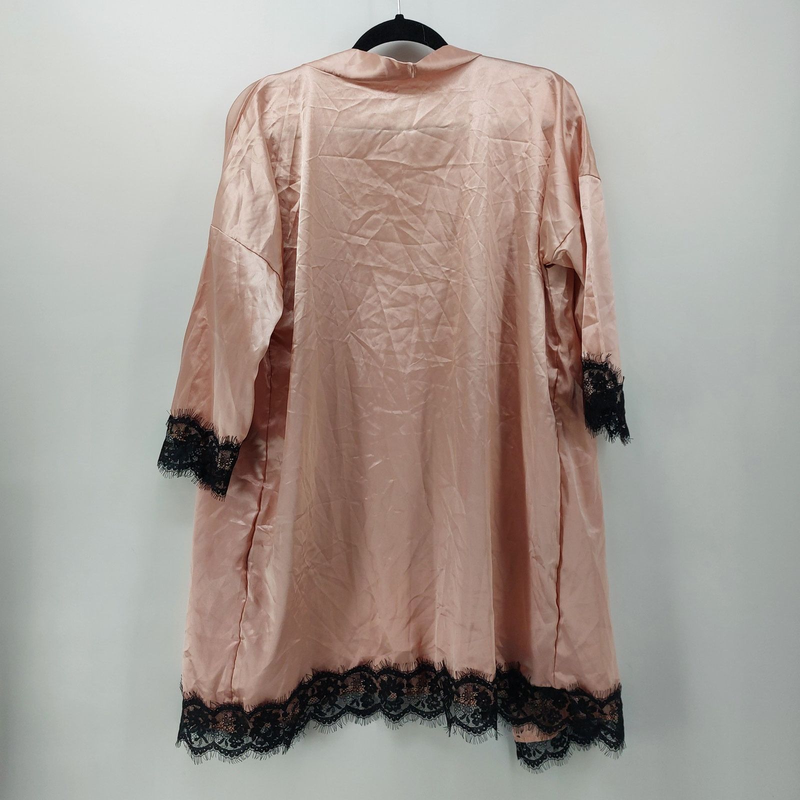 Other Blush Pink Womens Medium Coral Drawstring Robe Women's Black Size M / US 6-8 / IT 42-44 - 2 Thumbnail