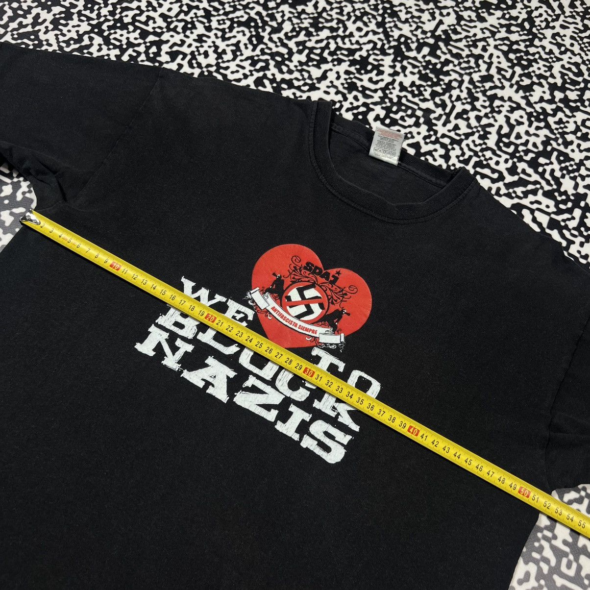 Vintage Vintage Y2K Rare SDAI Block Nazis Italian Antifa Punk Tshirt Size US M / EU 48-50 / 2 - 9 Thumbnail