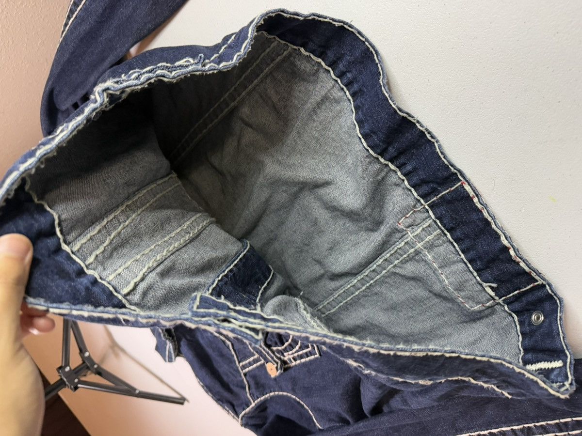 True Religion Y2K True Religion Thick Stitch Blue Denim Jacket Sz XXL Size US XXL / EU 58 / 5 - 5 Thumbnail