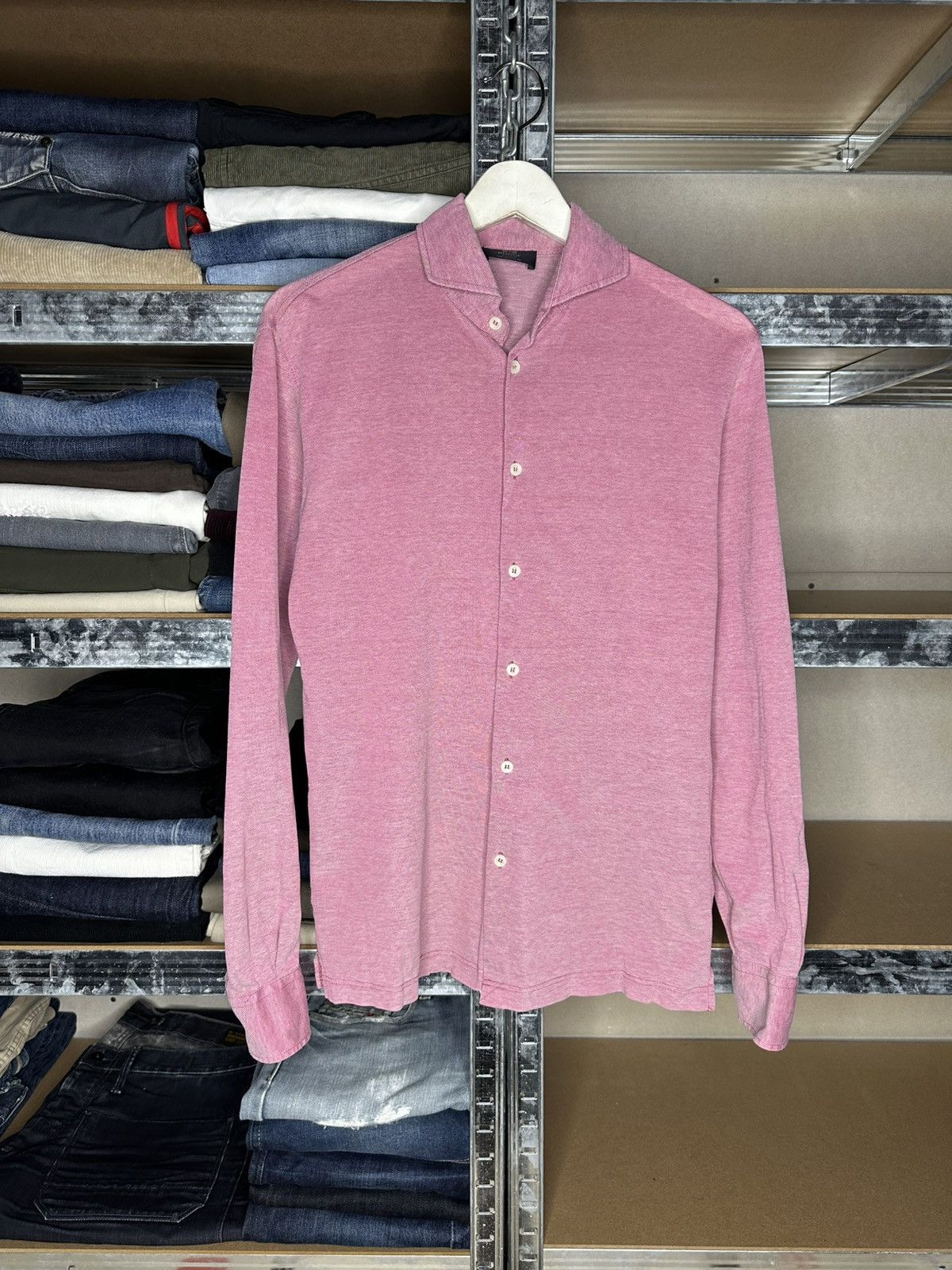Boggi Boggi Milano Shirt Men’s S Pink Long Sleeve Button Size US S / EU 44-46 / 1 - 1 Thumbnail