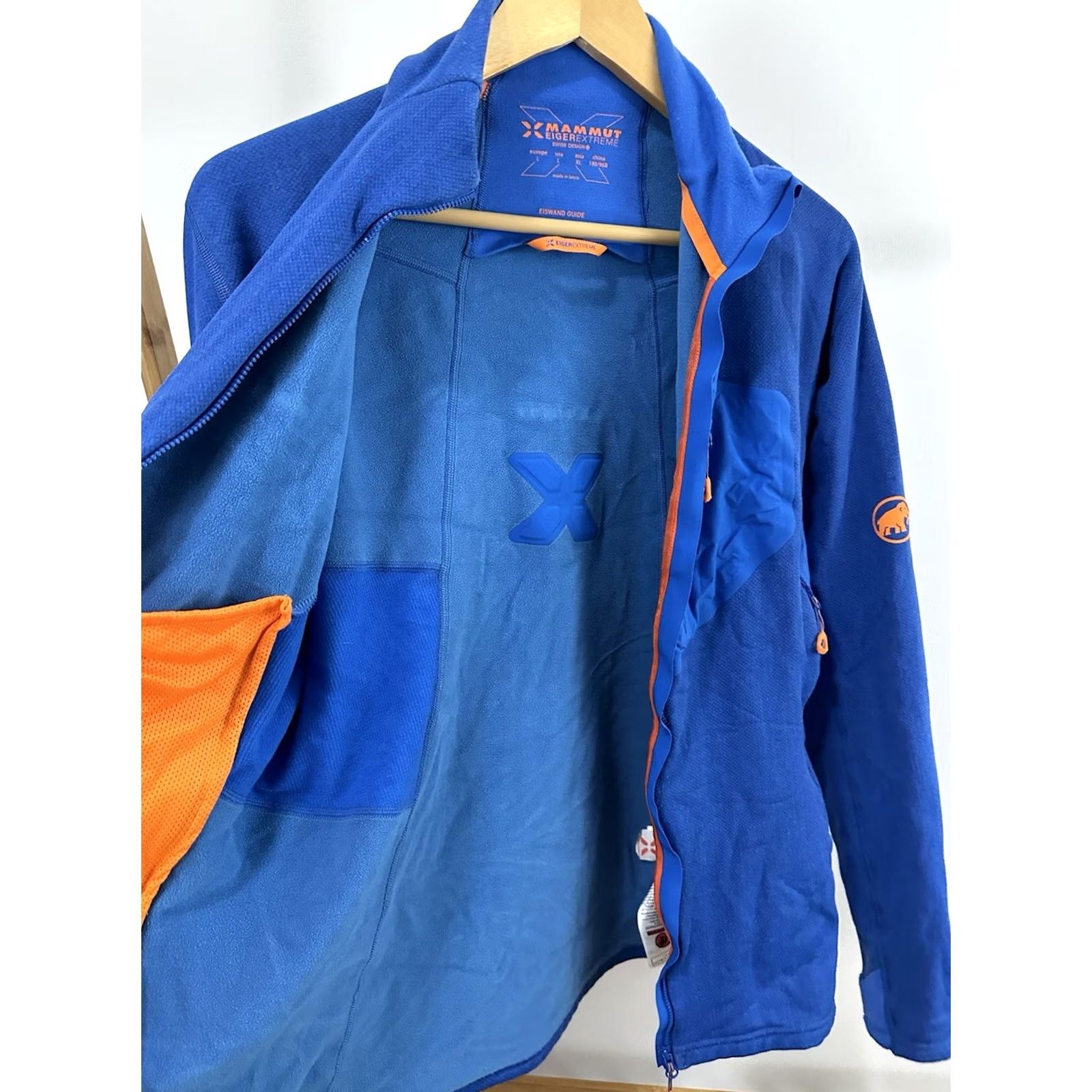 Mammut Mammut Eiswand Eiger Extreme Guide Midlayer Full Zip Fleece Jacket Size L Blue Jacket Mens Size US L / EU 52-54 / 3 - 7 Thumbnail