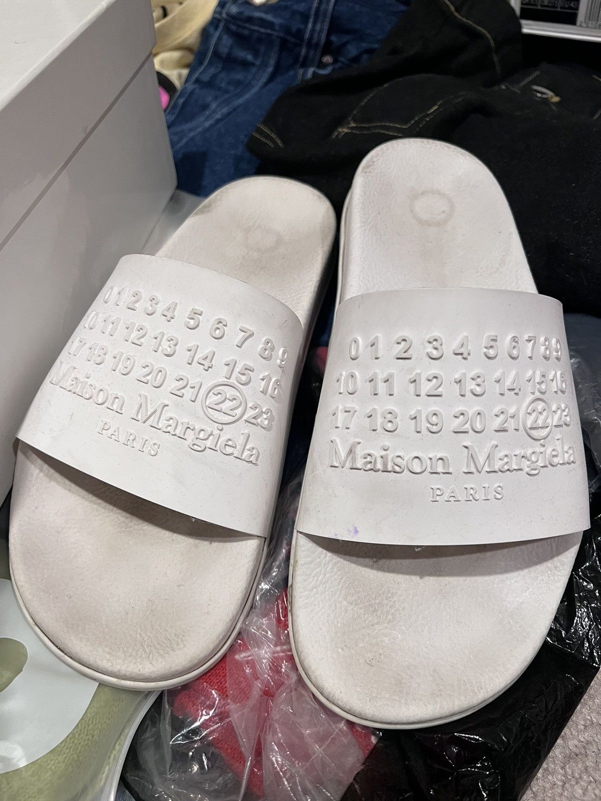 Maison Margiela S57WX0024 White Slides | Maison Margiela Size US 9 / EU 42 - 7 Thumbnail