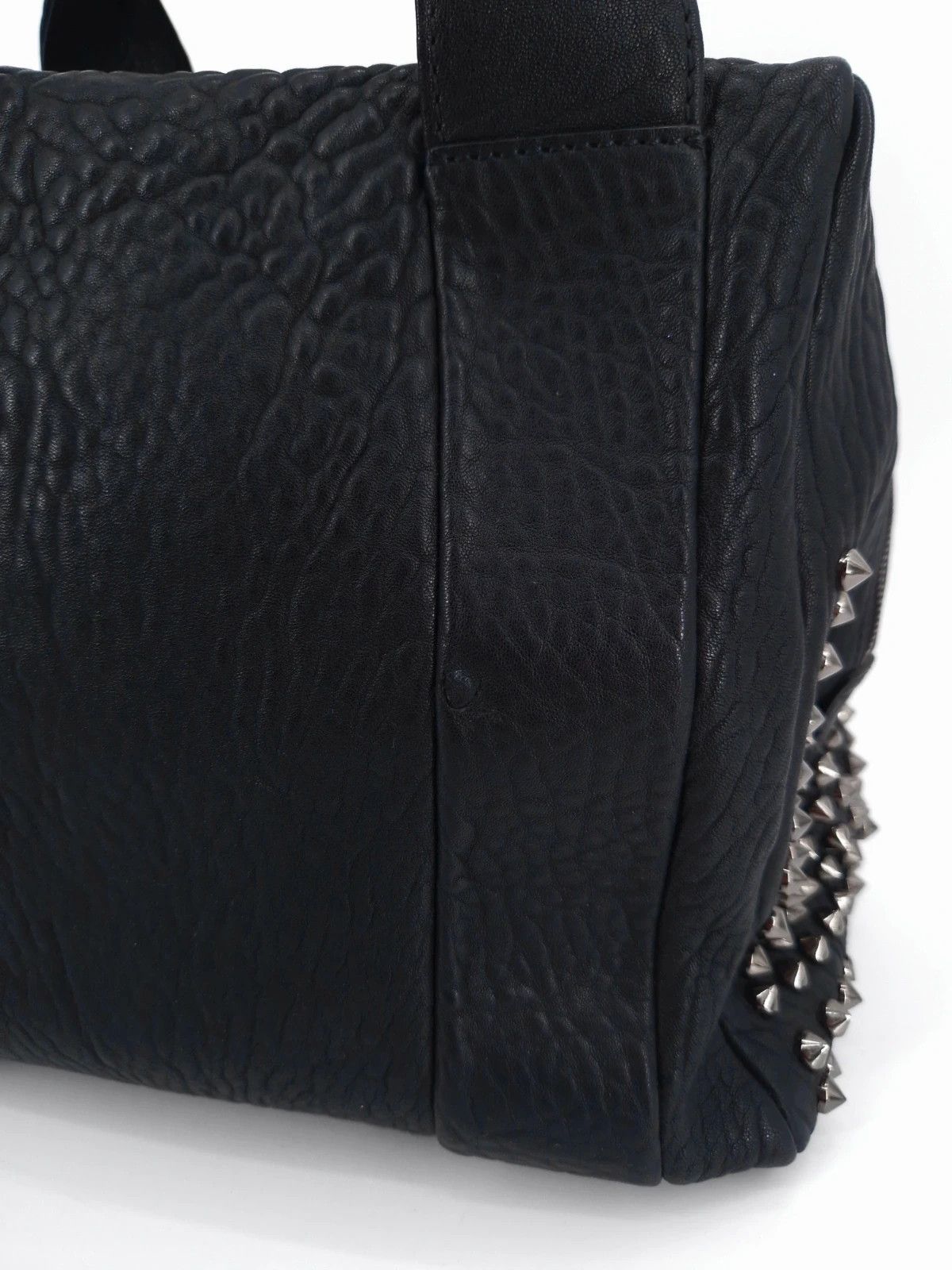 MCM MCM Keana Spike Studded Black Leather Satche Size ONE SIZE - 8 Thumbnail