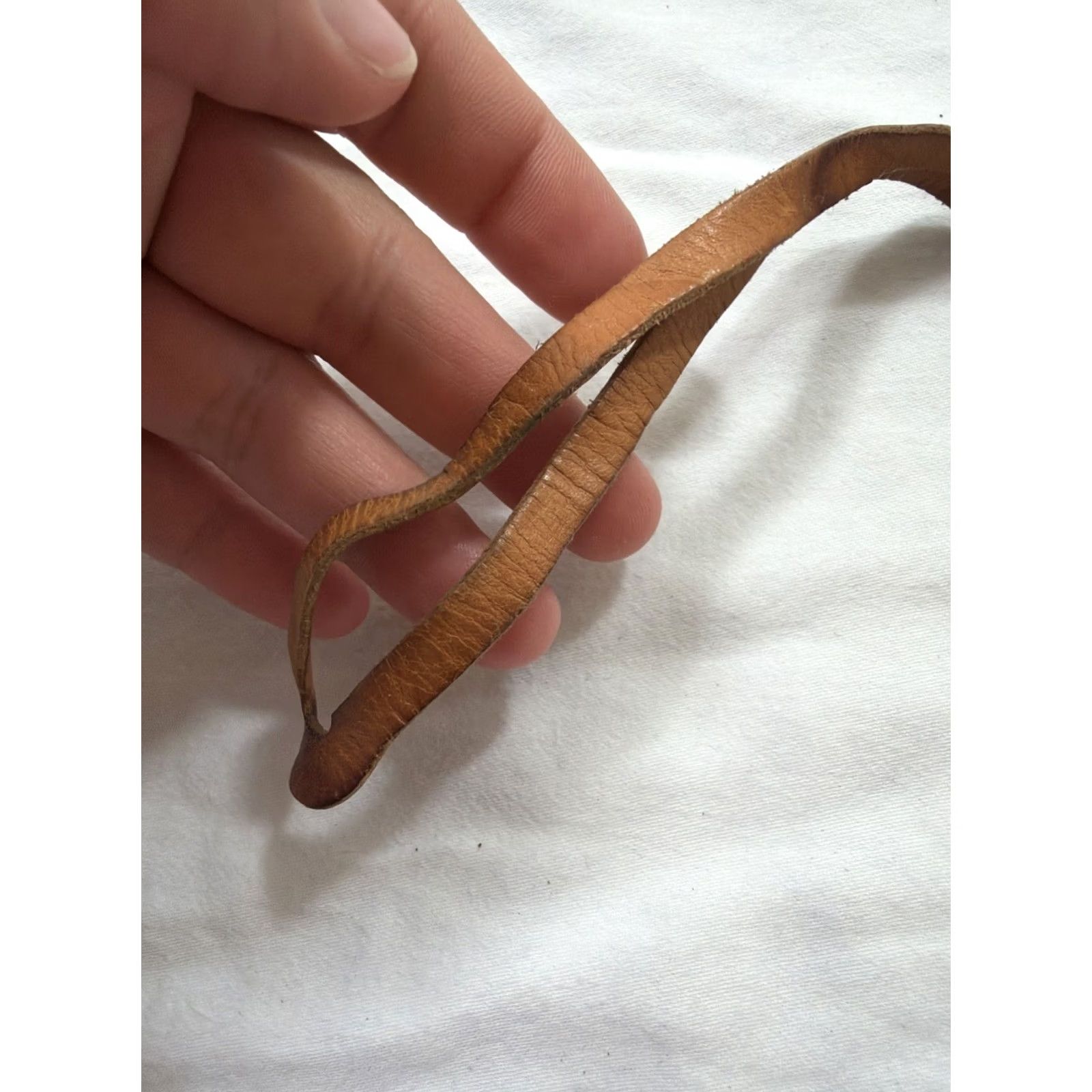 Brighton BRIGHTON Brown Leather Replacement Heart Loop Strap Purse Bag Charm Key Fob Unisex Adult? Keys Bag Charm Size ONE SIZE - 4 Thumbnail