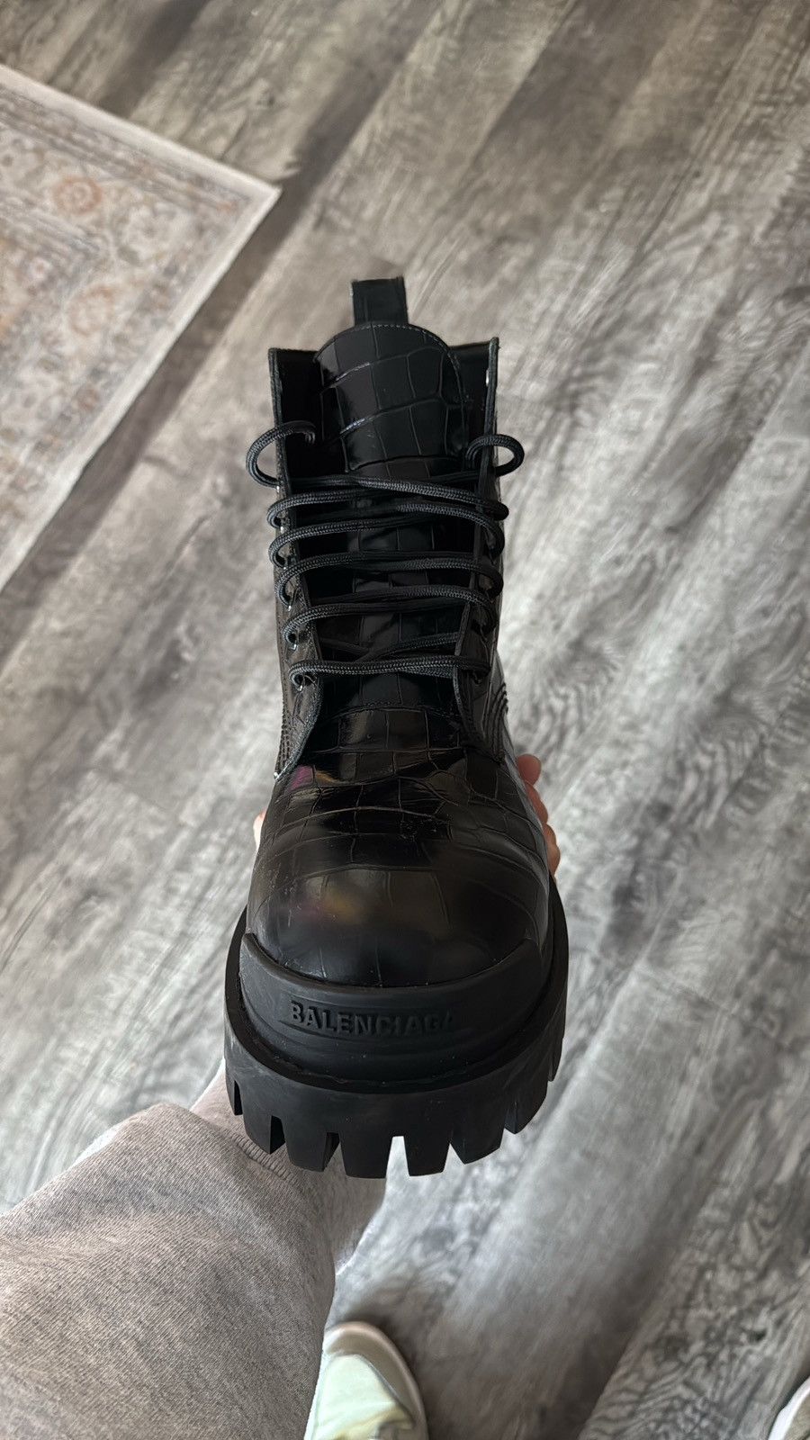 Balenciaga Balenciaga Strike Boots Croc Size US 10 / EU 43 - 5 Thumbnail