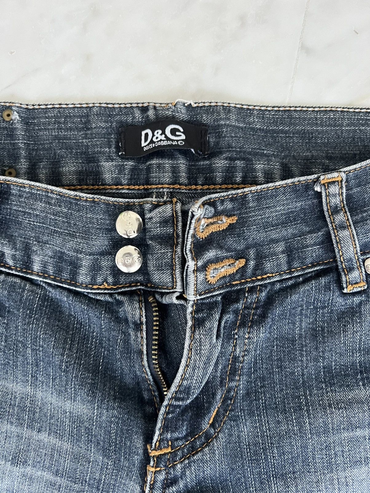Dolce & Gabbana Jeans D&G Dolce & Gabbana Vintage Y2K – metal logo Size 27" / US 4 / IT 40 - 4 Thumbnail
