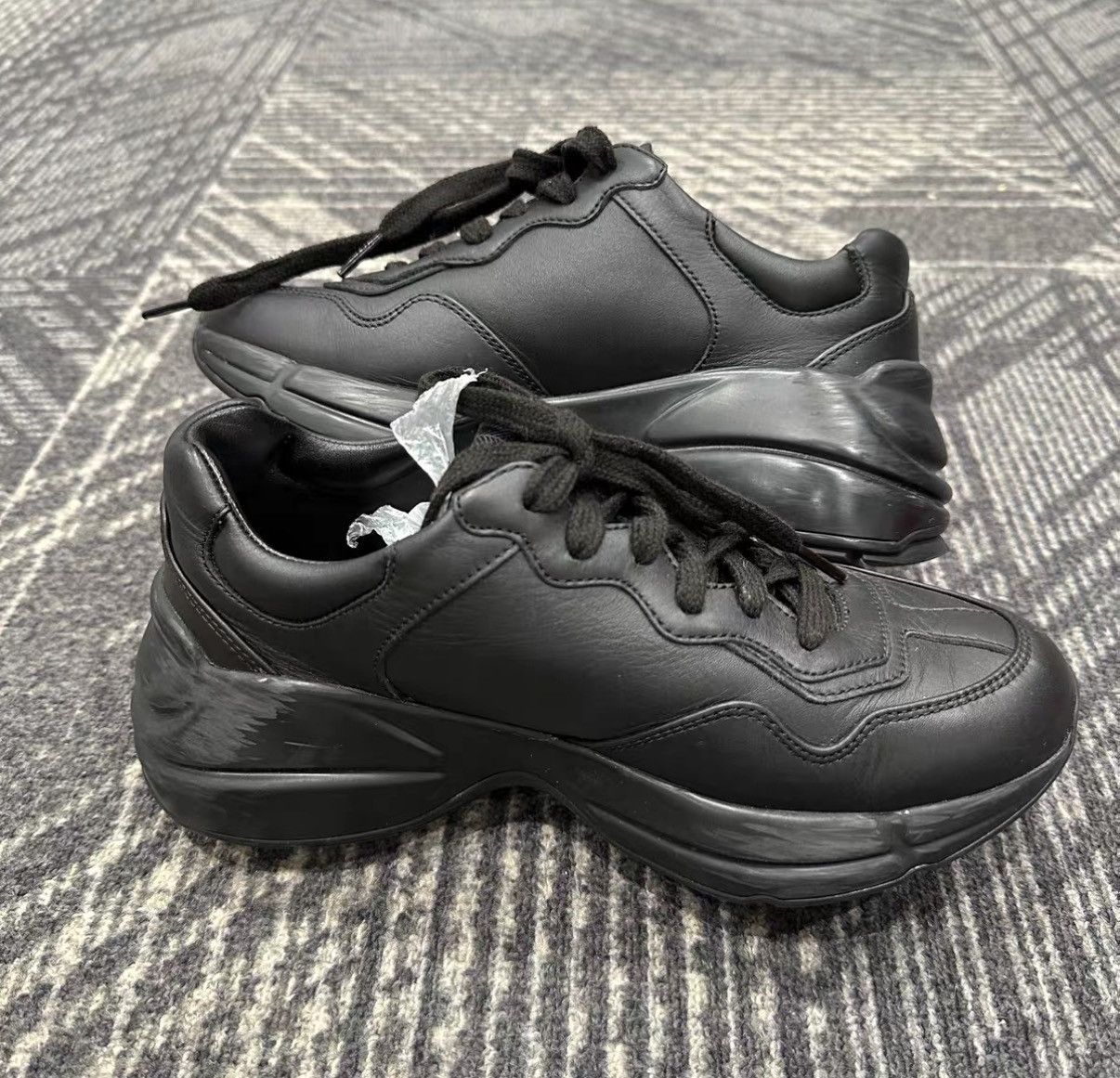Gucci Gucci Rhyton Black And White Bat Dad Shoes J42 Size US 5.5 / IT 35.5 - 5 Thumbnail