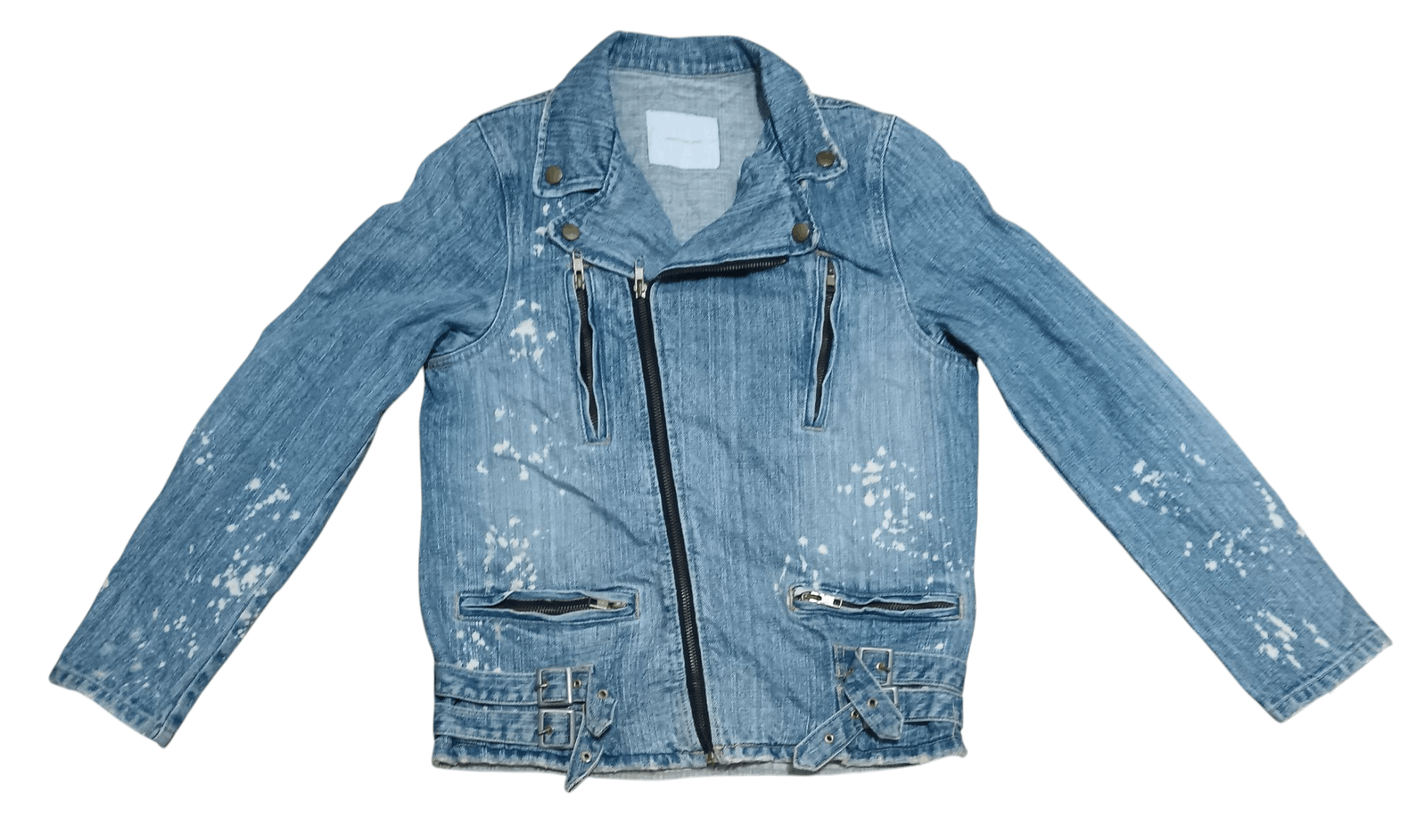 Japanese Brand WORLD WIDE LOVE PUNK MULTIPOCKET DENIM JACKET Size US S / EU 44-46 / 1 - 1 Thumbnail