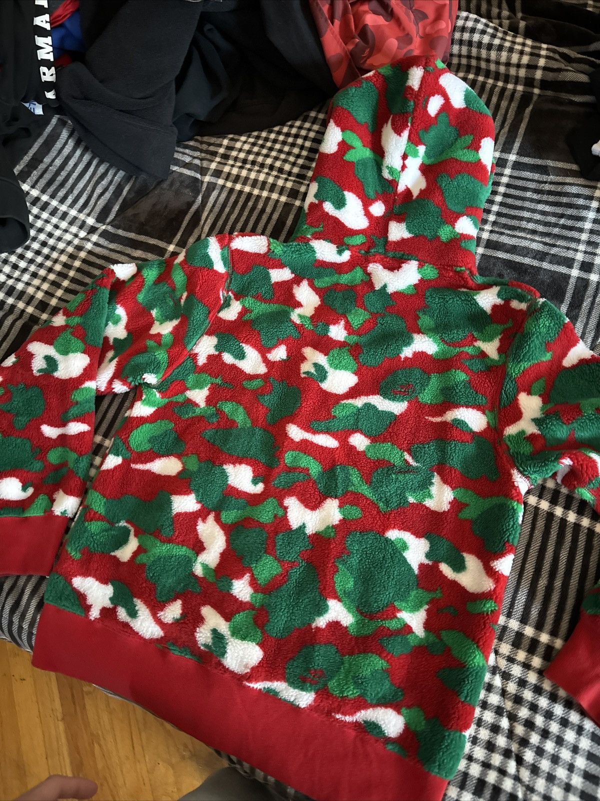 Bape Christmas Camo Zip Hoodie Size US XL / EU 56 / 4 - 3 Thumbnail