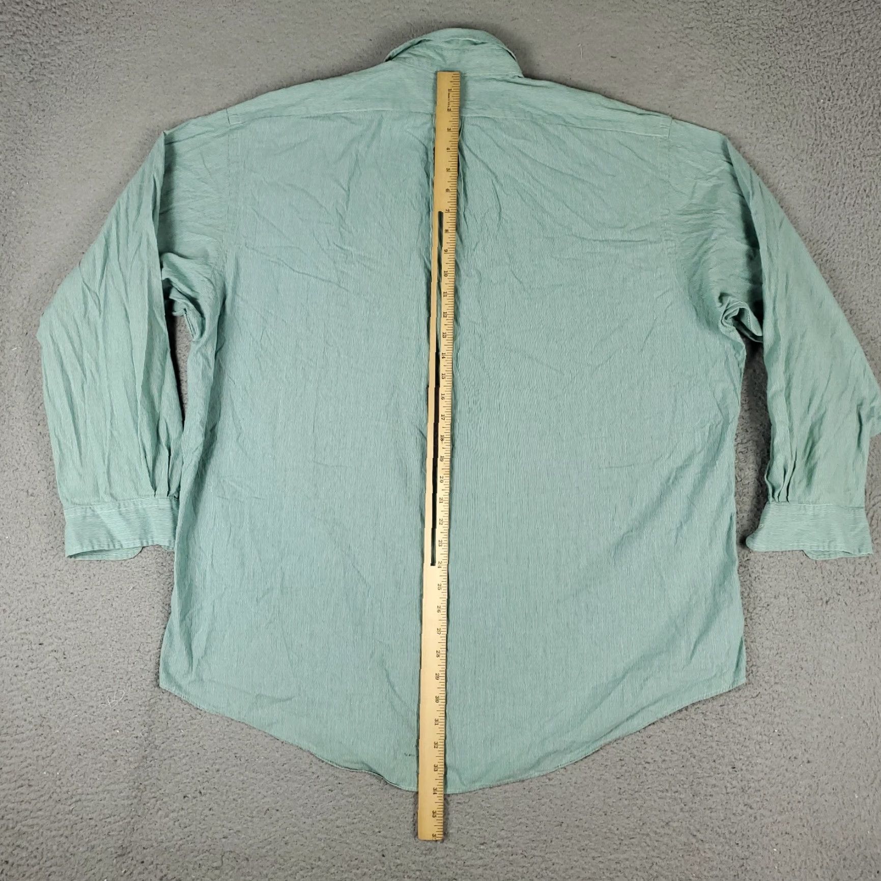 Ralph Lauren Ralph Lauren Dress Shirt Men's 18 Green Pony Button-Down Long Sleeve Non-Iron 100% Cotton Regular Size 18 Mens Size 48R - 5 Thumbnail