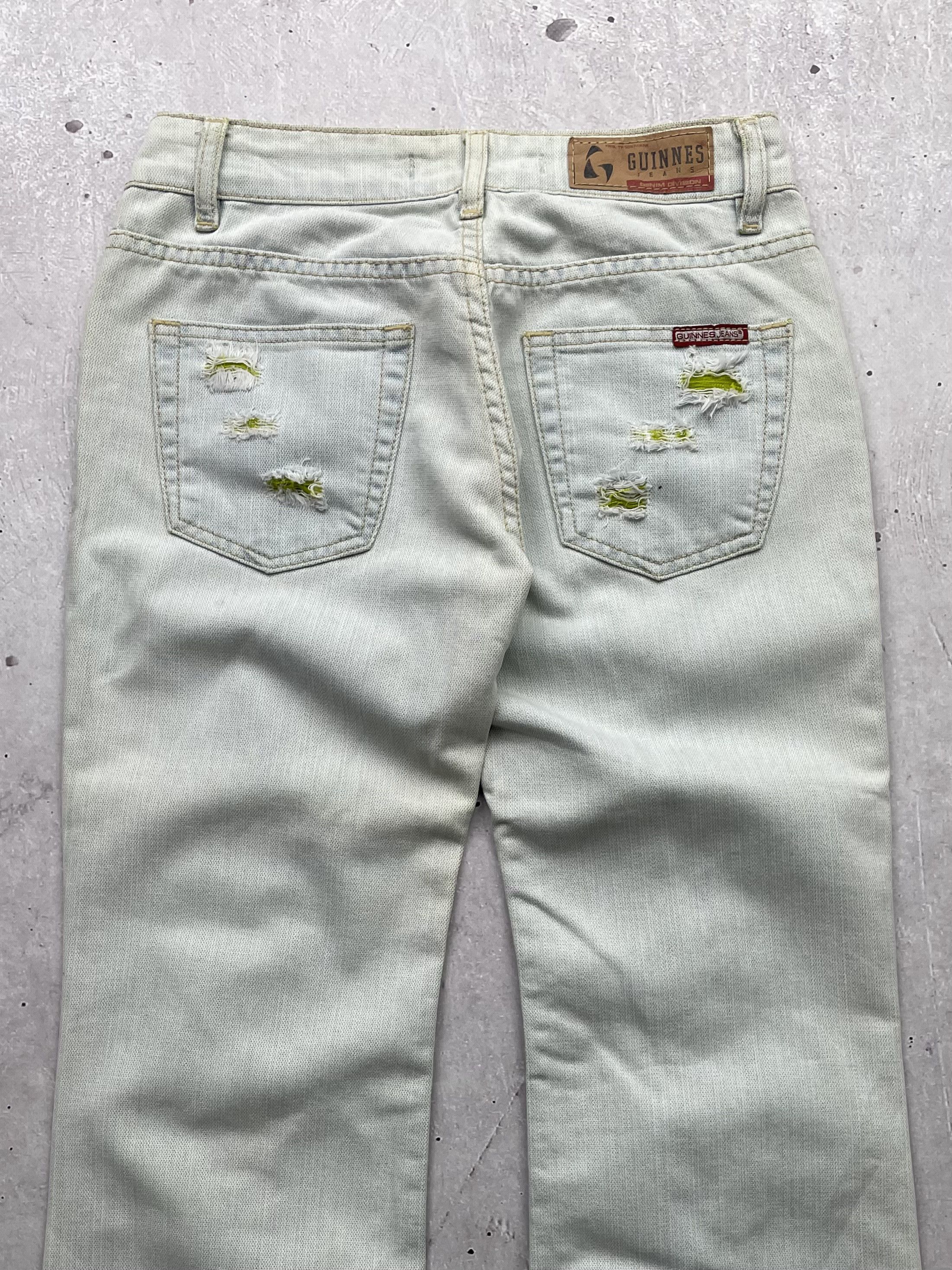 Japanese Brand × Vintage Vintage Ripped Flared Jeans Size 26" / US 2 / IT 38 - 7 Thumbnail