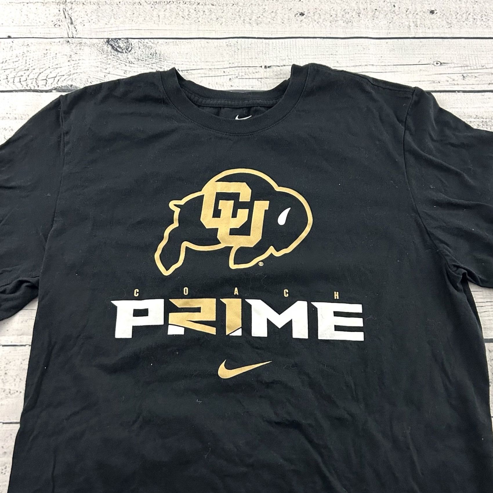 Nike Nike Colorado Buffaloes PRIME Short Sleeve T Shirt Men's M Black Size US M / EU 48-50 / 2 - 2 Thumbnail