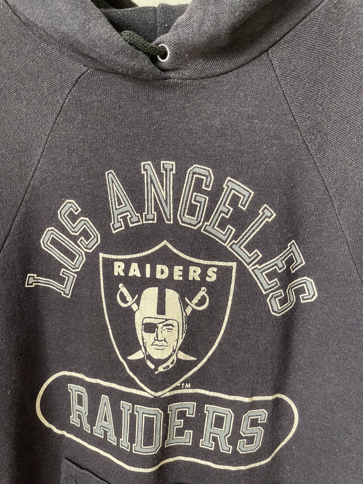 Champion × NFL × Vintage 1980s Champion Los Angeles Raiders Hoodie Size US M / EU 48-50 / 2 - 6 Thumbnail