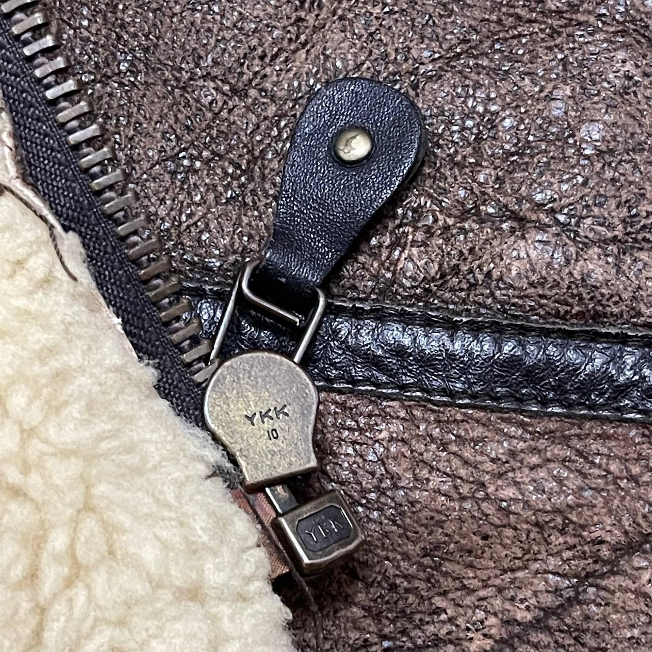 Leather Vintage B3 by Gleeman Military Sheepskin Coat Shearling Size US L / EU 52-54 / 3 - 12 Thumbnail