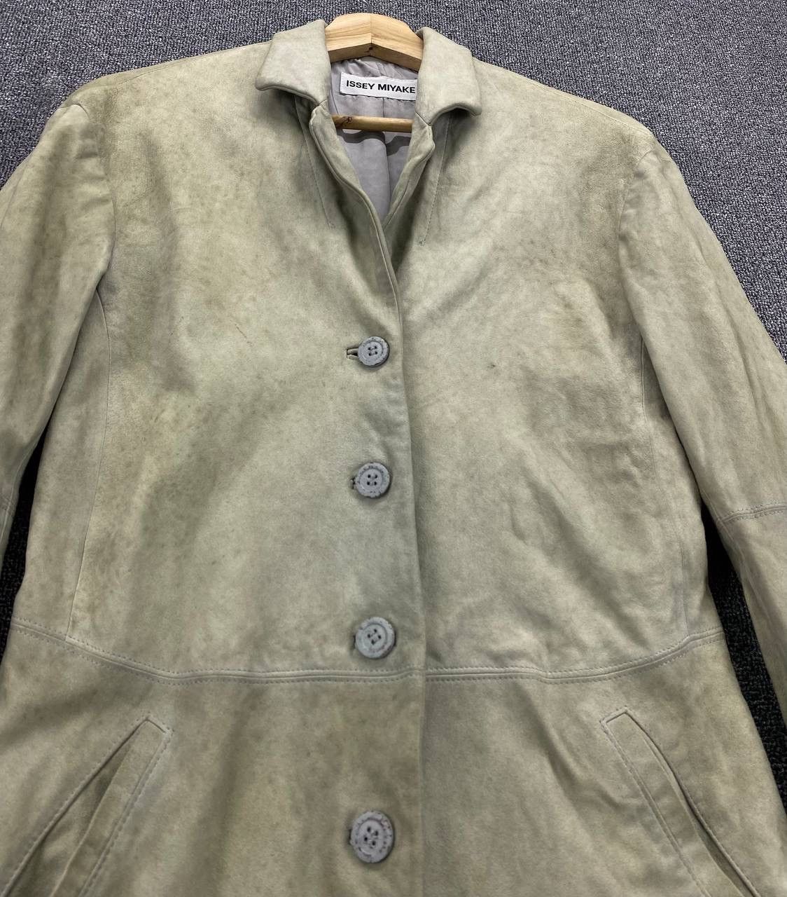 Issey Miyake Vintage Issey Miyake Leather Coat Jacket Size M / US 6-8 / IT 42-44 - 5 Thumbnail
