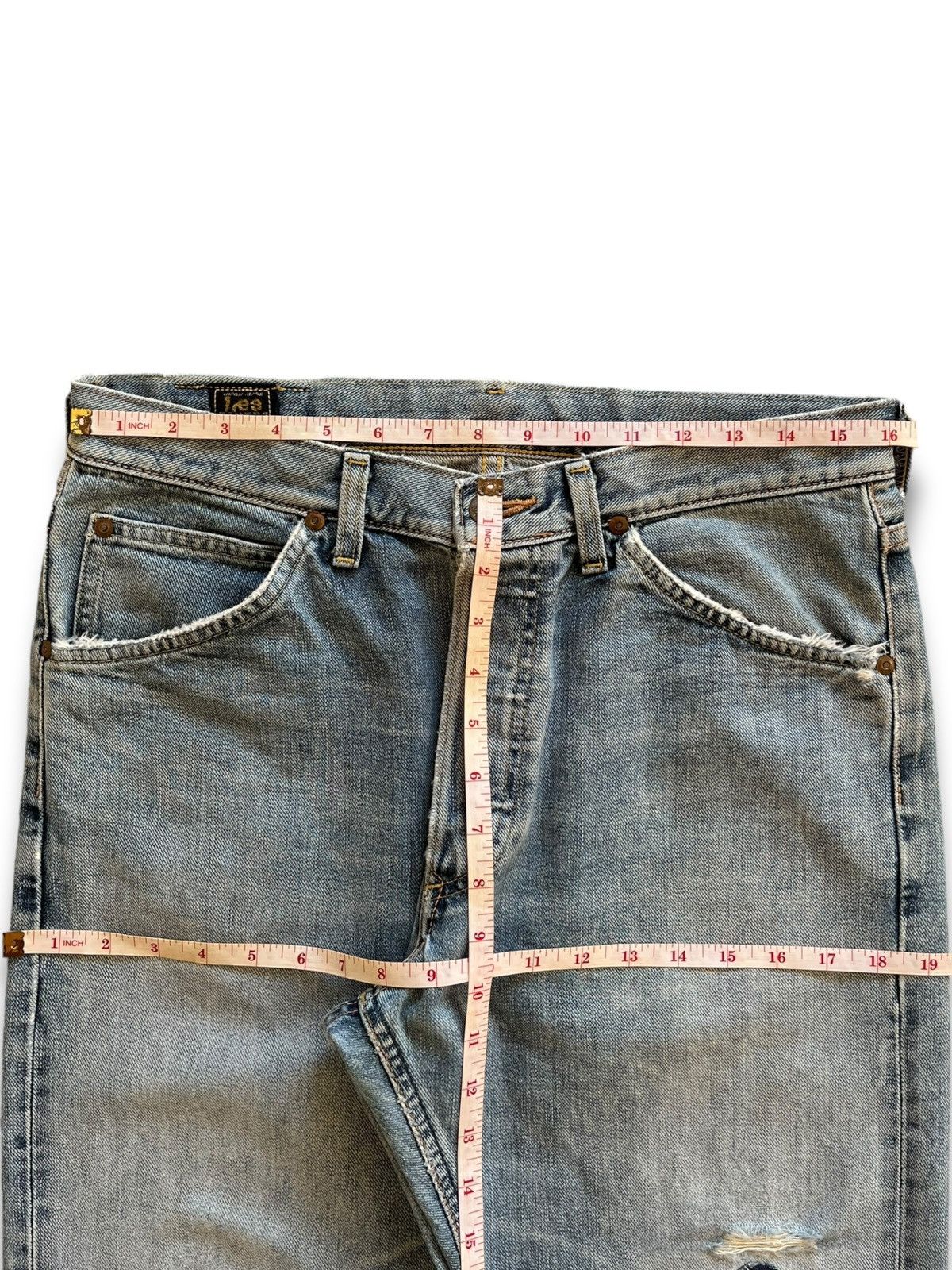 Lee Vintage 80s Lee Riders Selvedge Sanforized Baggy Style Jeans Size US 32 / EU 48 - 12 Thumbnail
