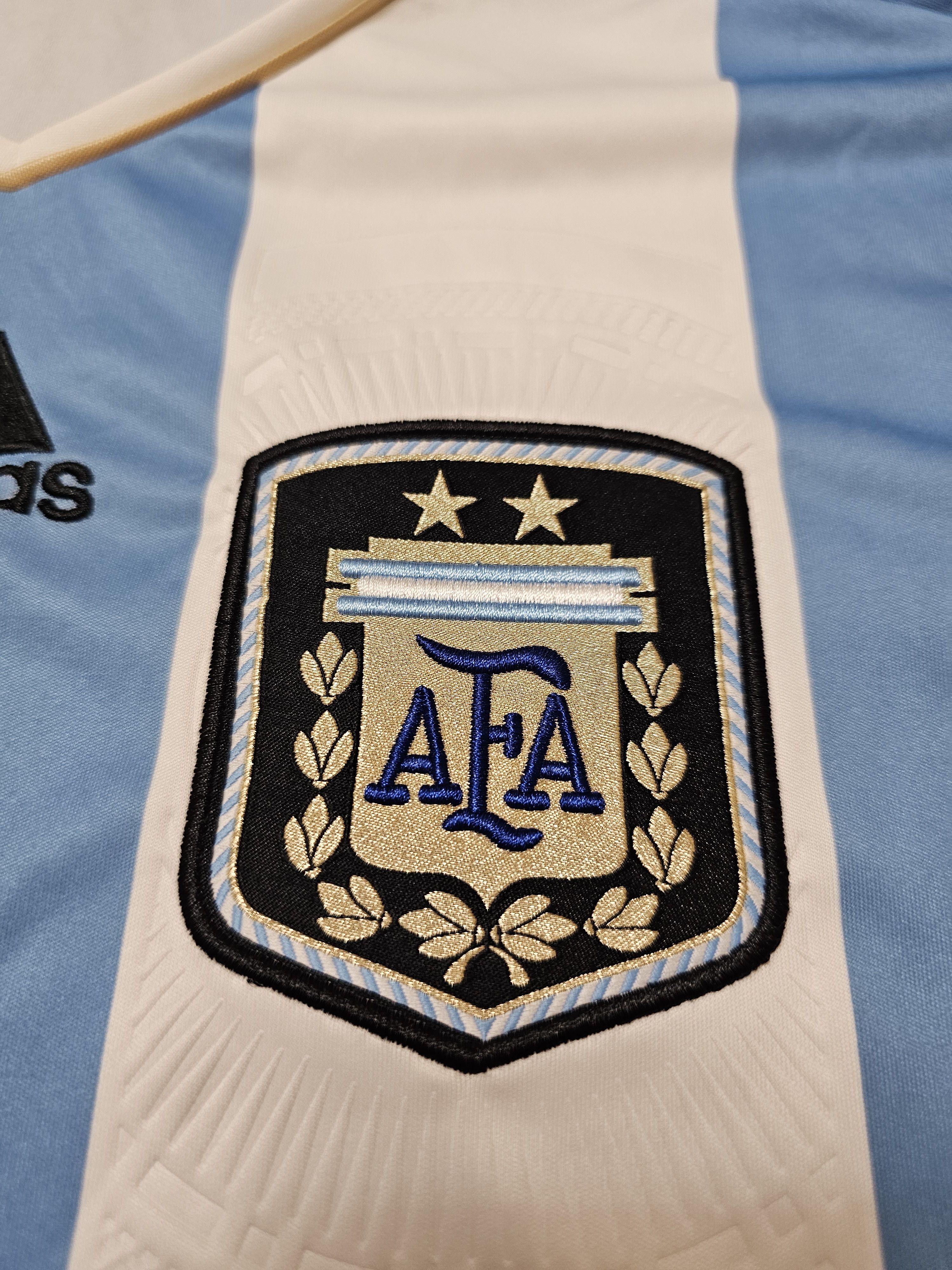 Adidas × Vintage ARGENTINA 2011 2013 HOME FOOTBALL SHIRT SOCCER JERSEY Size US L / EU 52-54 / 3 - 4 Thumbnail