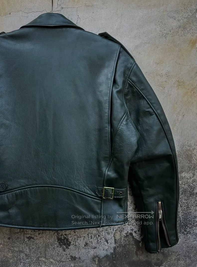 Schott Schott 150 cable-stayed motorcycle leather jacket Size US XXS / EU 40 - 6 Thumbnail