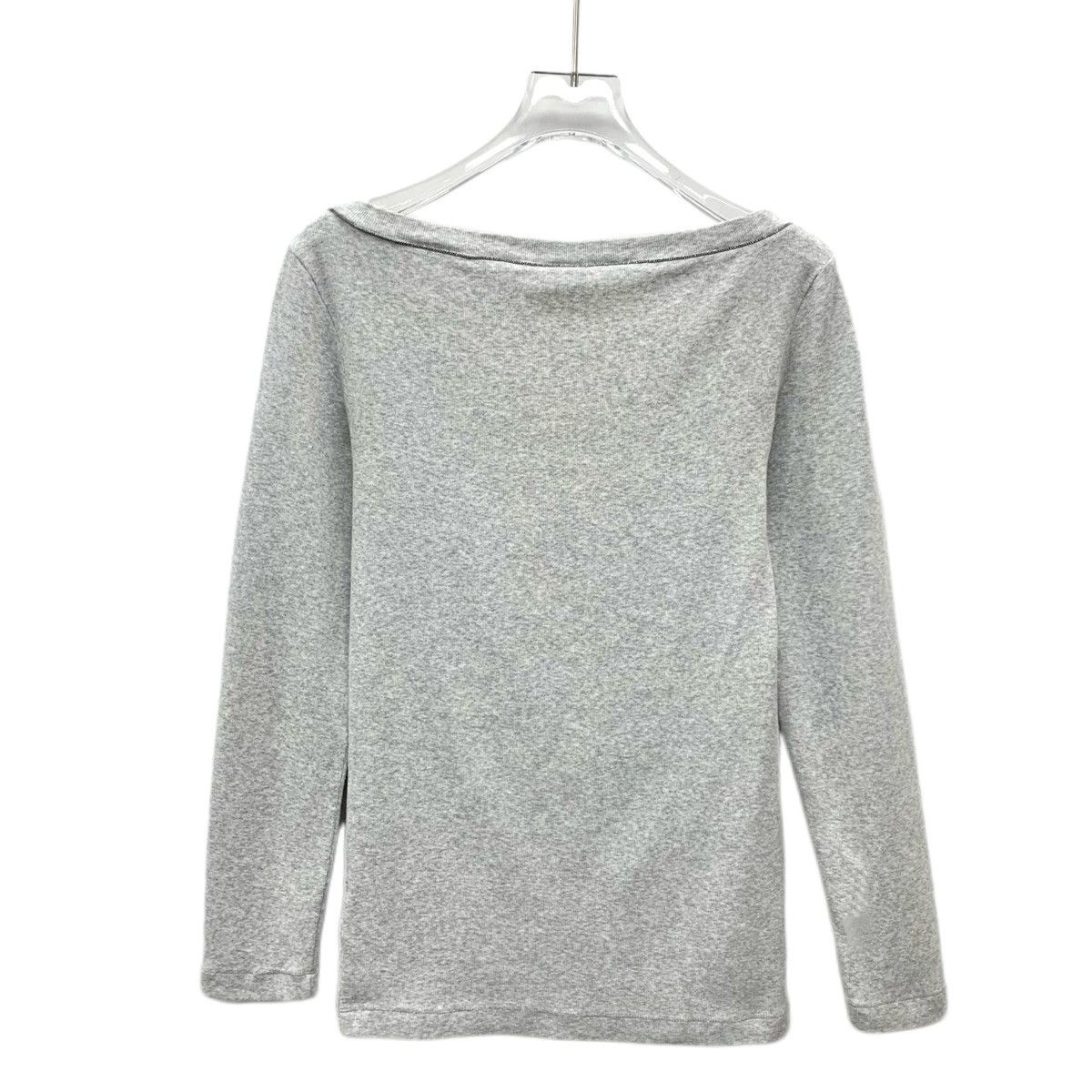 Brunello Cucinelli Brunello Cucinelli Grey Long Sleeve Knit Sweater K26WX Size S / US 4 / IT 40 - 2 Thumbnail