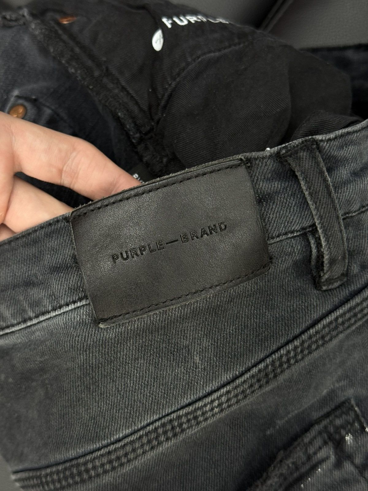 Purple Brand Purple Brand Black Skinny Jeans Ripped Style Size 31 Size US 31 - 15 Thumbnail