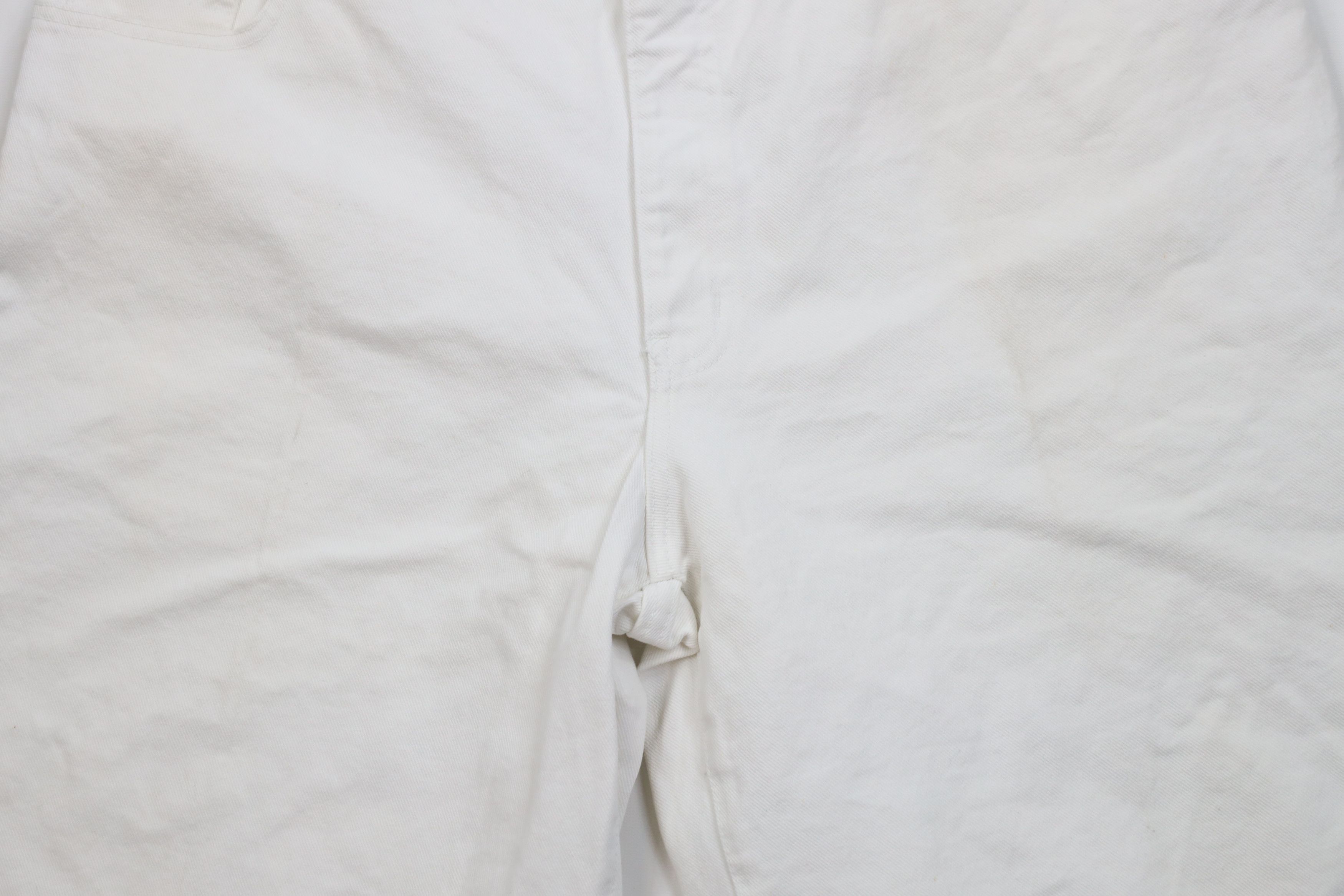 Vintage Deadstock Vintage 90s IOU Fit Denim Jean Shorts White Size US 40 / EU 56 - 3 Thumbnail