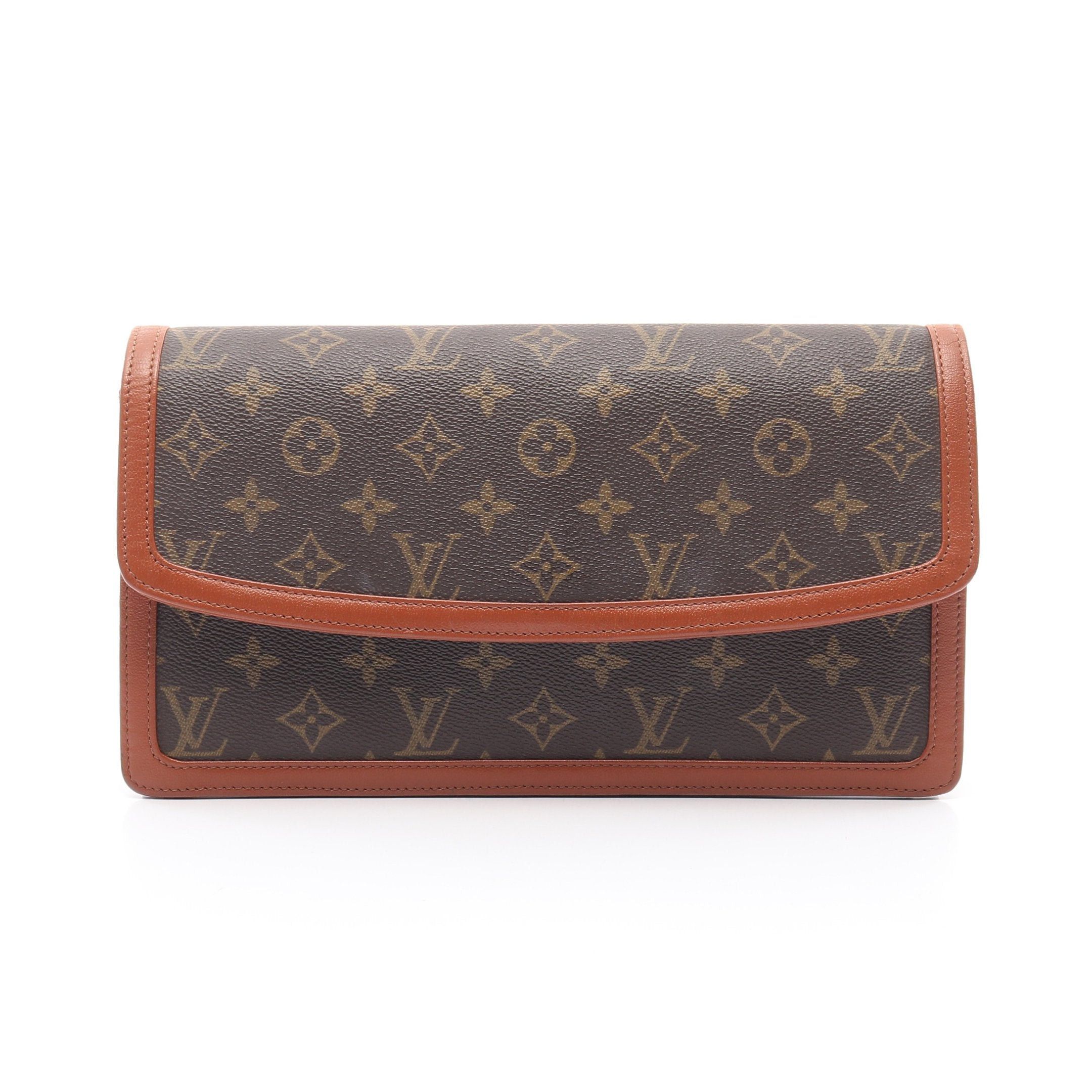 Louis Vuitton Louis Vuitton Pochette Dame Gm Monogram Clutch Bag Second Leather Brown Size ONE SIZE - 1 Thumbnail