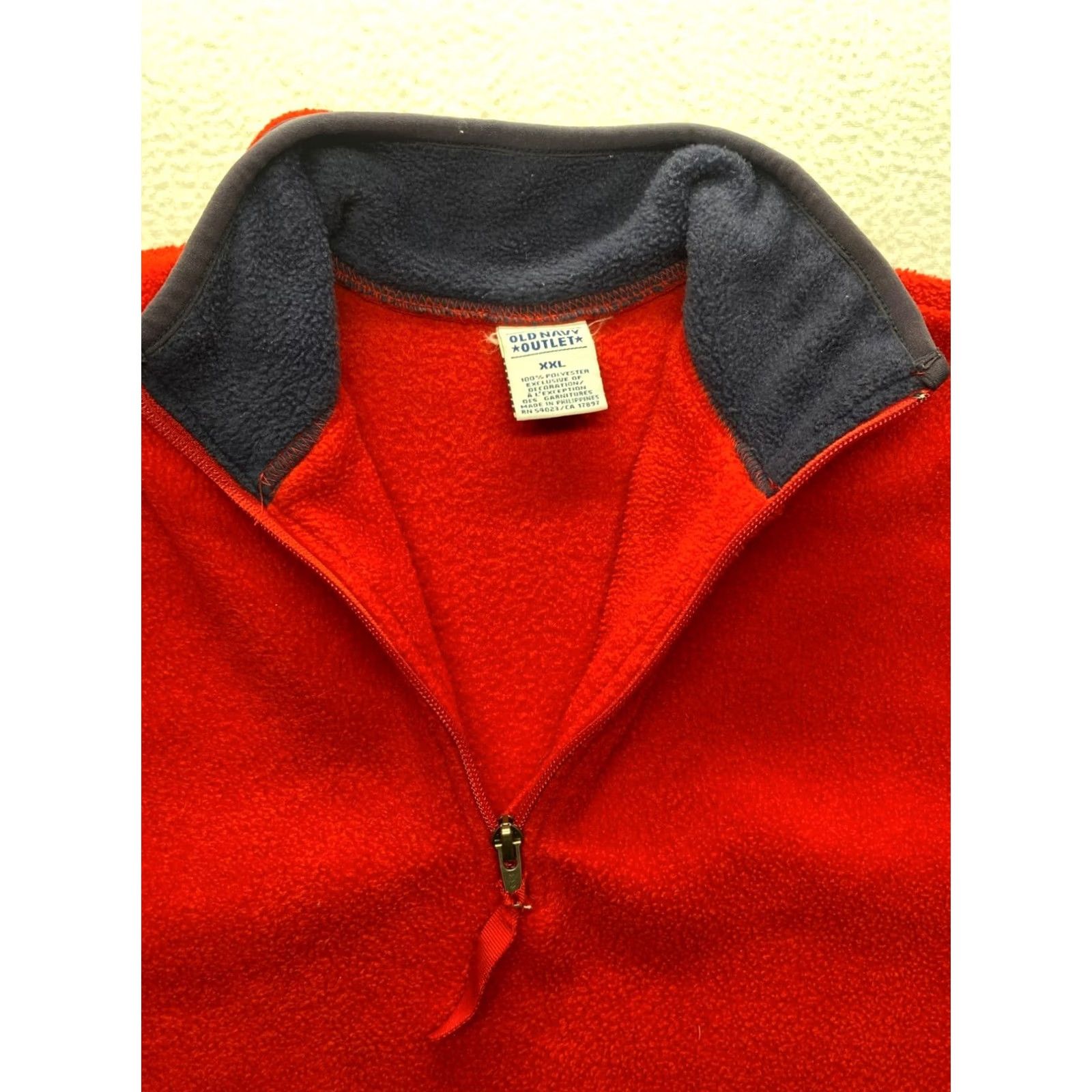 Old Navy Old Navy Outlet Red Fleece Pullover Quarter-Zip Jacket XXL #7102 Size US XXL / EU 58 / 5 - 5 Thumbnail