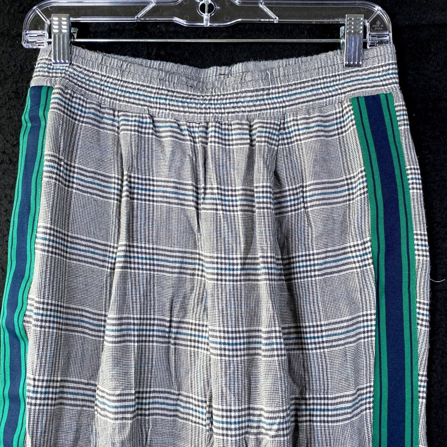 Zara Zara Basic Womens Pants Gray Micro Plaid Mid Rise Z1975 Ankle Stretch Small Size 28" / US 6 / IT 42 - 2 Thumbnail