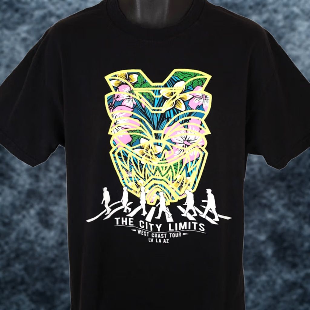 Vintage Pineapple Clan Hawaii City Limits T Shirt Mens Large Black Cotton Crew Neck Short Sleeve Vintage 2000-2009 Logo Graphic Print Size US L / EU 52-54 / 3 - 1 Thumbnail
