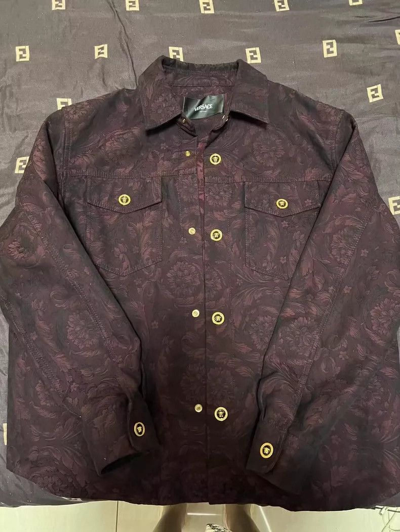 Versace Versace Flight jacket lambskin sleeves with hooded design Size US XXL / EU 58 / 5 - 2 Thumbnail
