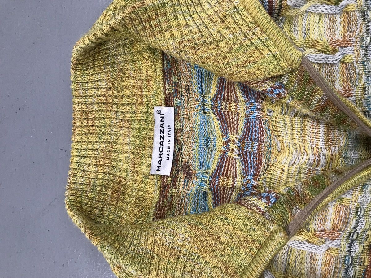 Designer × Vintage Rare Vintage marcazzani 3D knitting zipper sweater Size US M / EU 48-50 / 2 - 4 Thumbnail