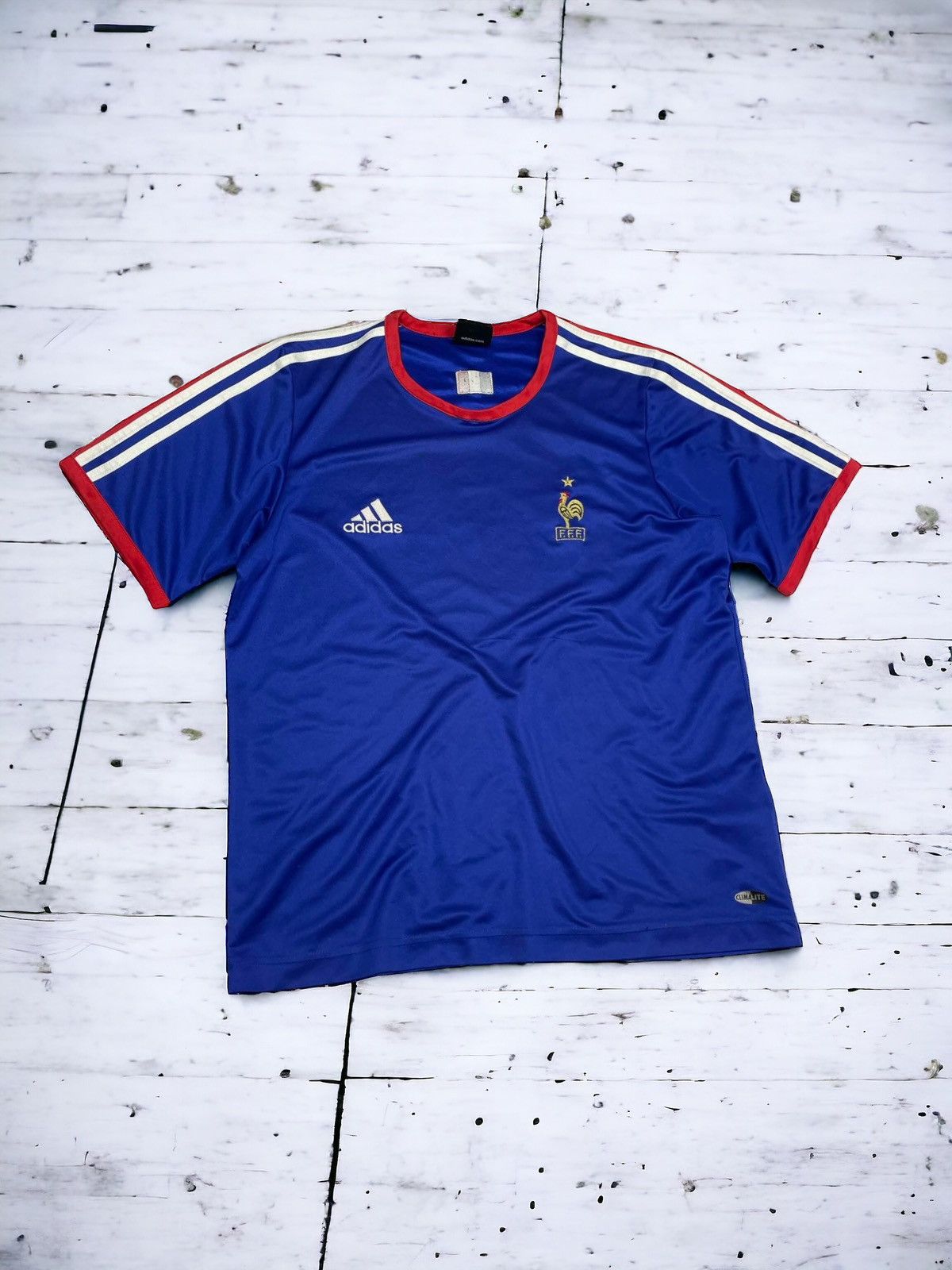 Adidas Soccer Jersey France Adidas Vintage Size US M / EU 48-50 / 2 - 1 Thumbnail