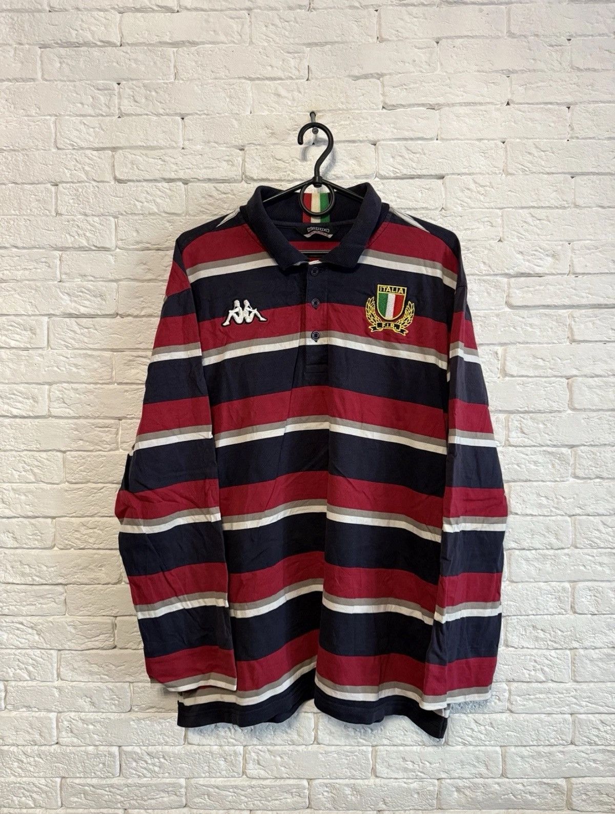 Kappa Kappa Italy Rugby Shirt Longsleeve Football Jersey Sz XL Size US XL / EU 56 / 4 - 1 Thumbnail
