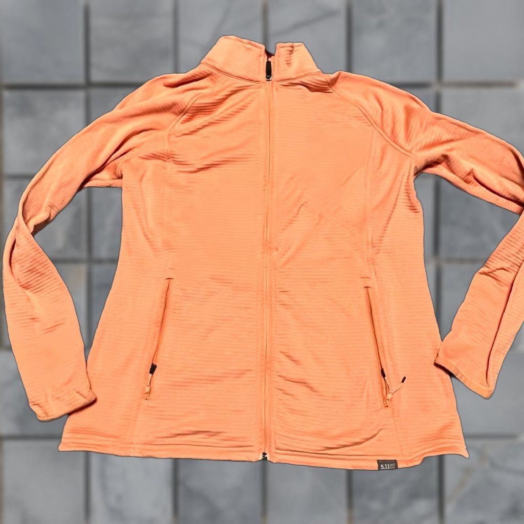 Vintage 5.11 Tactical Shirt Womens Medium Orange Half Zip Long Sleeve Sweater Size M / US 6-8 / IT 42-44 - 1 Thumbnail