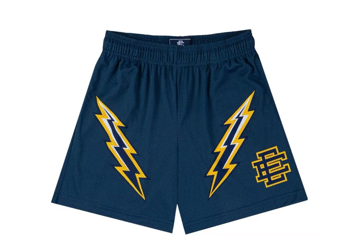 Eric Emanuel Eric Emanuel EE dark denim lightning bolt shorts medium Size US 30 / EU 46 - 1 Thumbnail