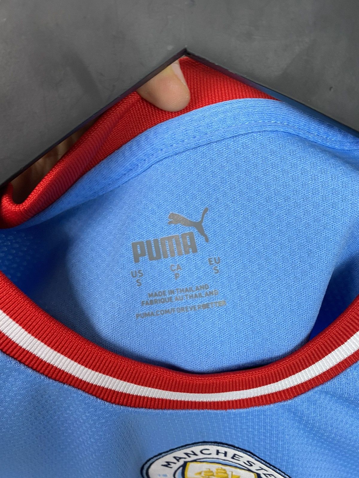Puma Manchester City soccer jersey 2022 2023 Puma S size football Size US S / EU 44-46 / 1 - 14 Thumbnail