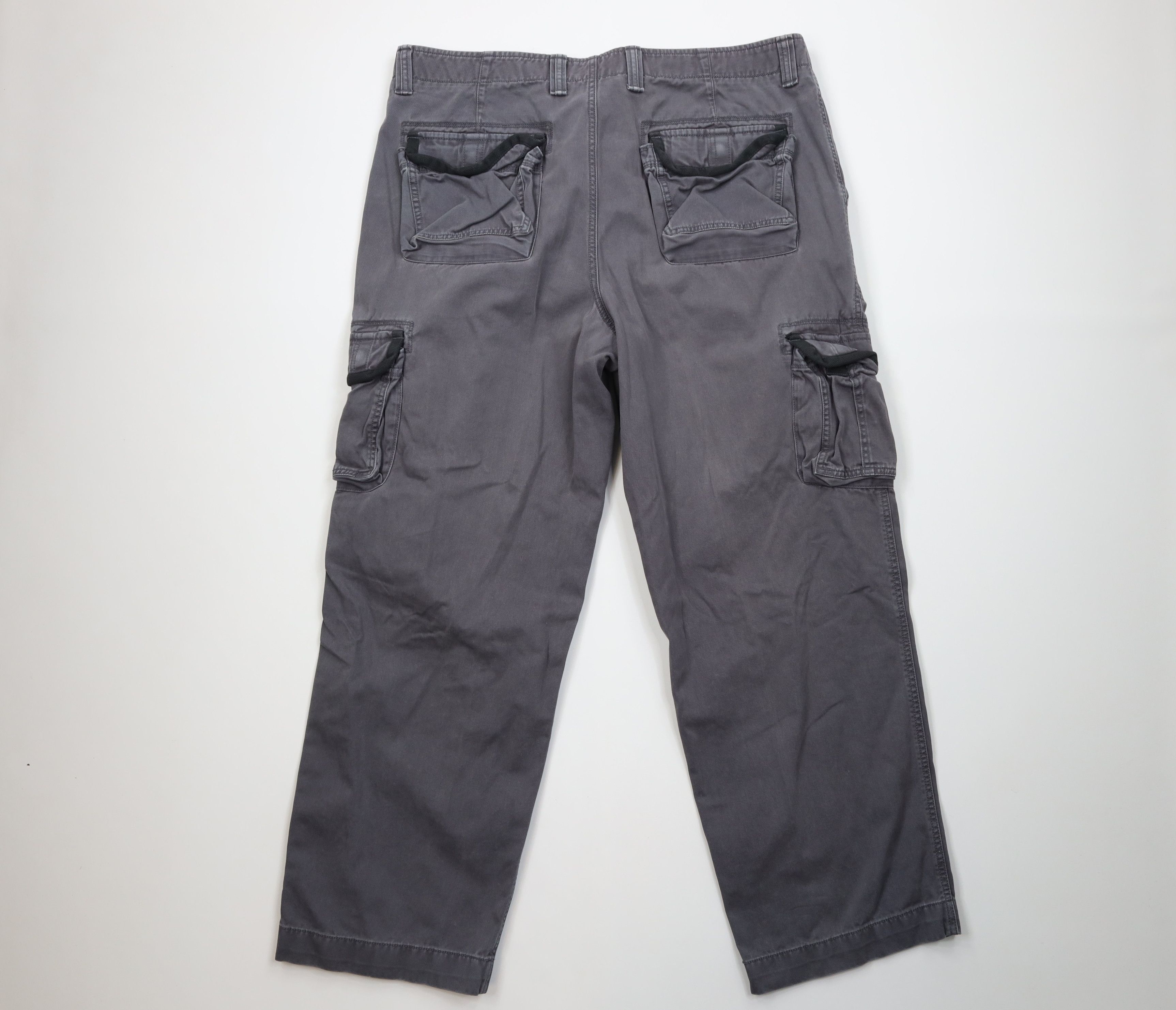 Vintage Vintage Y2K Streetwear Heavyweight Wide Leg Cargo Pants Gray Size US 42 / EU 58 - 11 Thumbnail