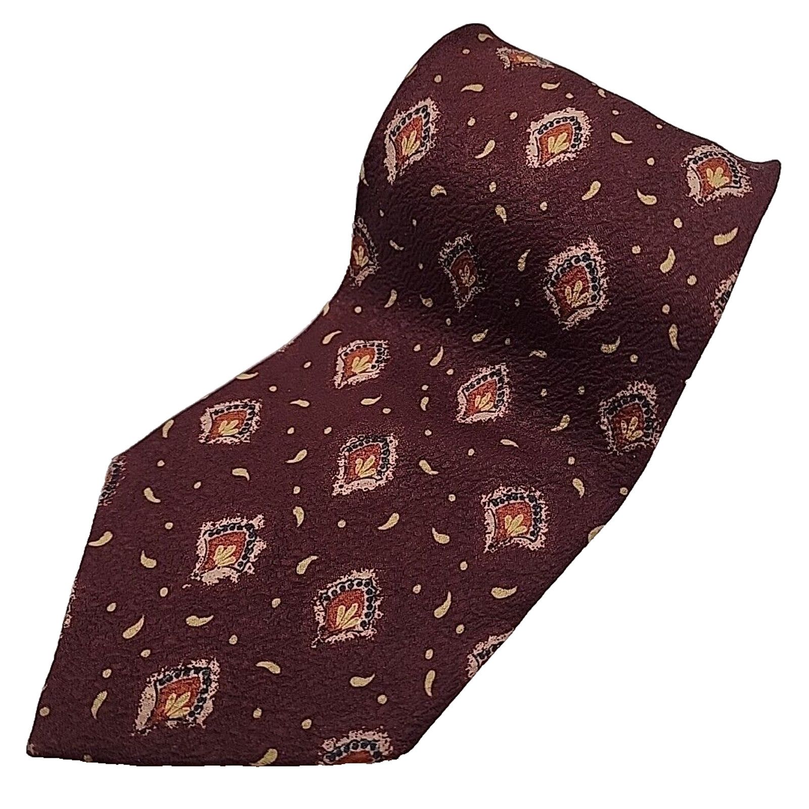 Joseph Abboud Joseph Abboud Maroon Red Silk Necktie - Made in Italy Size ONE SIZE - 1 Thumbnail