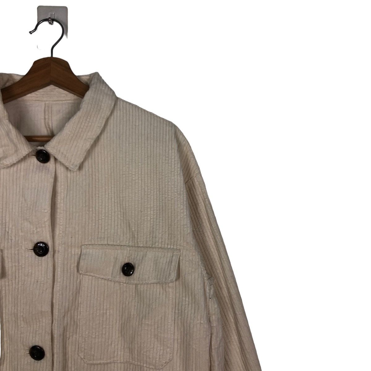 Japanese Brand 🔥Cropped Biker Jacket Corduroy GU Japan Issey Miyake Size US XL / EU 56 / 4 - 6 Thumbnail