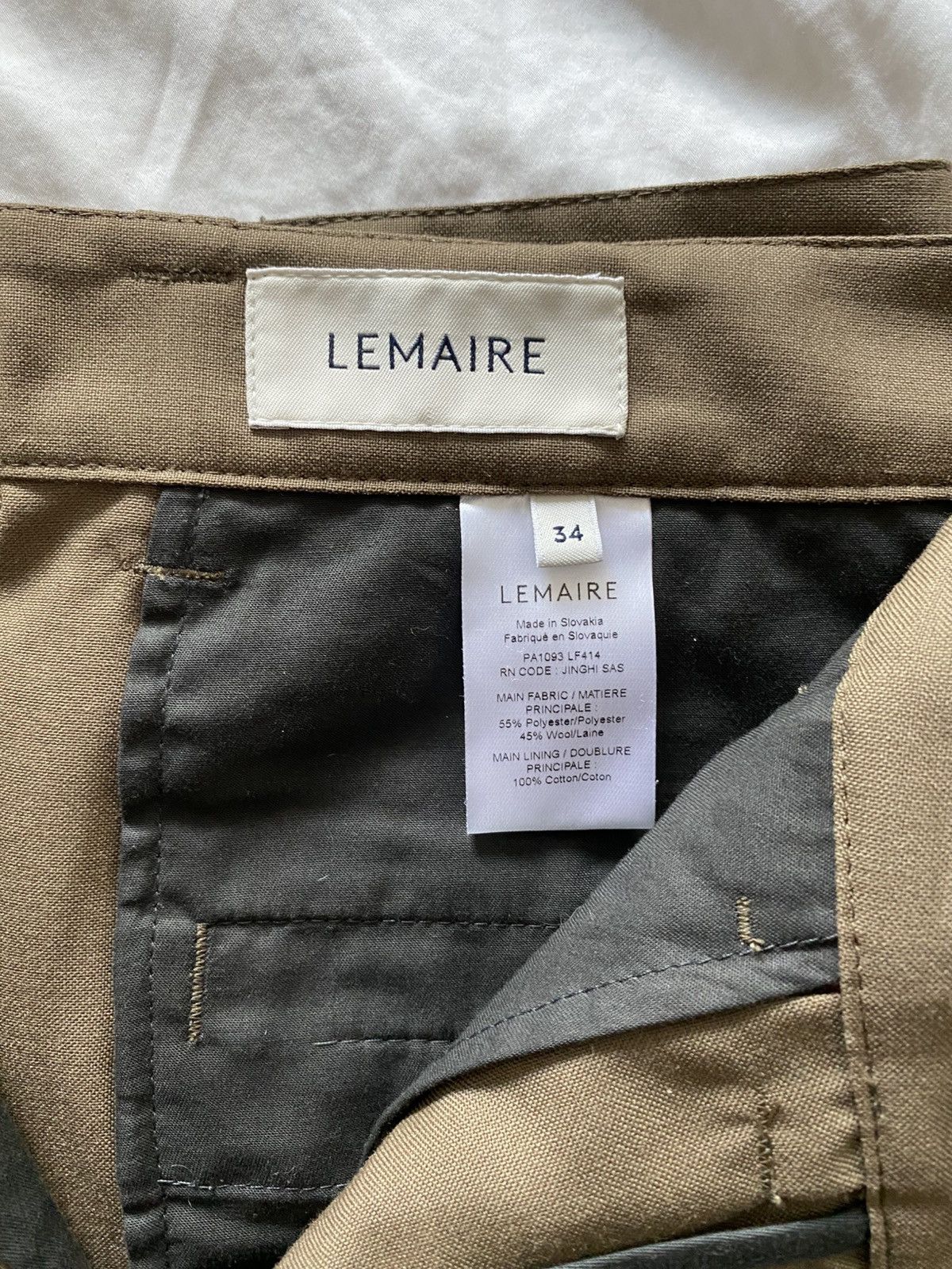 Lemaire Taupe Pleated Trousers Size 27" / US 4 / IT 40 - 7 Thumbnail