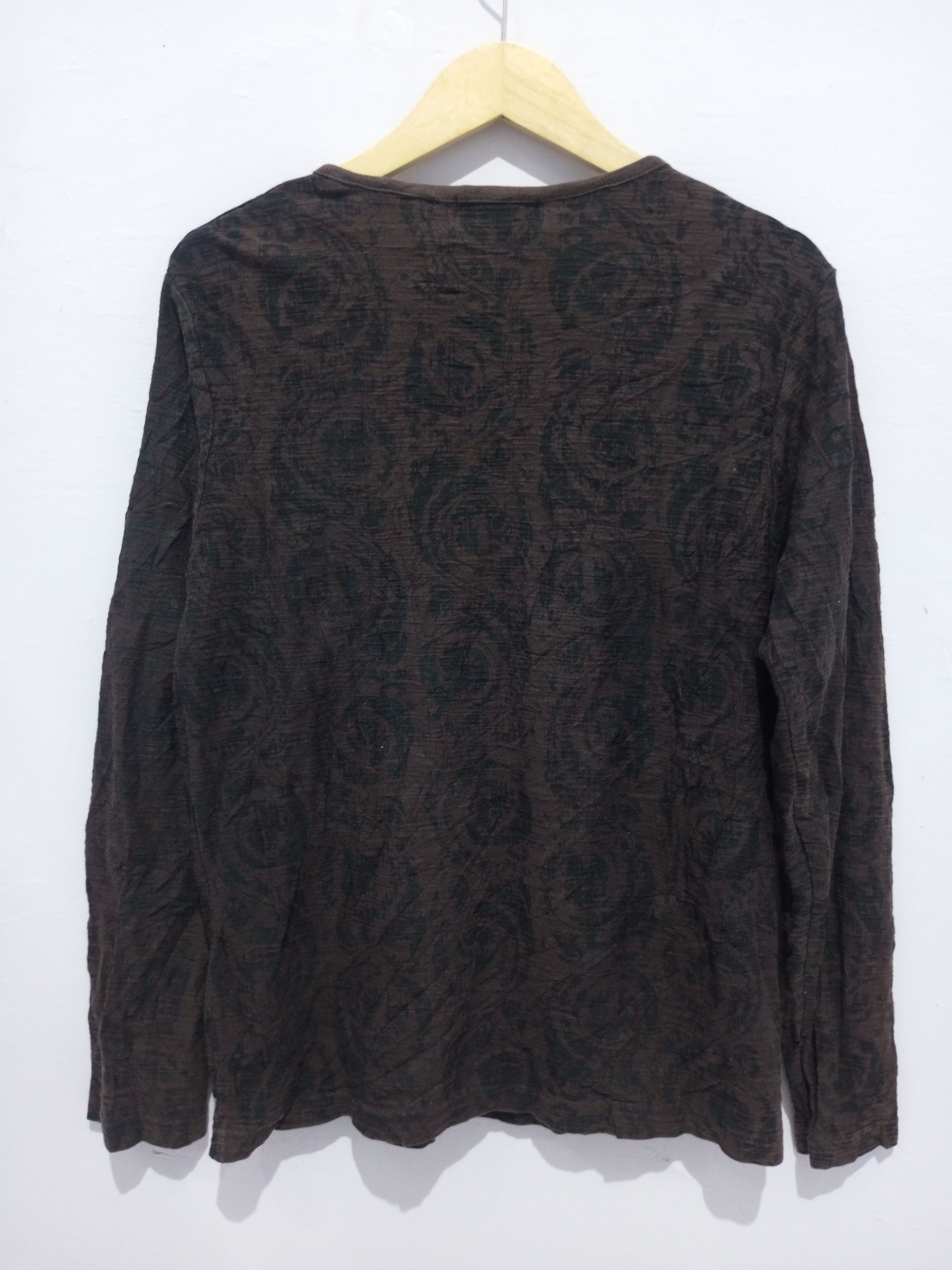 In The Attic In the attic half button poem full print long sleeve tee Size US M / EU 48-50 / 2 - 2 Thumbnail