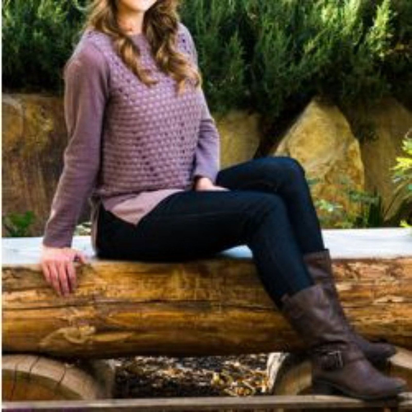 Other Dusty Purple Two-Layer Tunic Sweater From The Limited Size L / US 10 / IT 46 - 1 Thumbnail