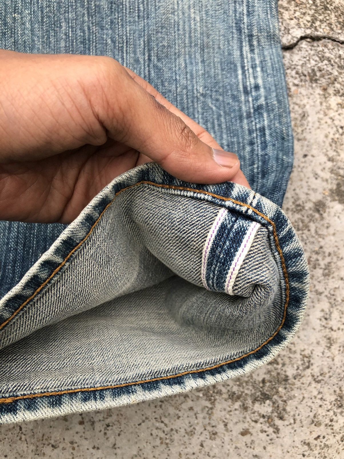Hypebeast SELVEDGE⚡️⚡️DISTRESSED DENIM BY BBPBX JEANS Size US 33 - 9 Thumbnail