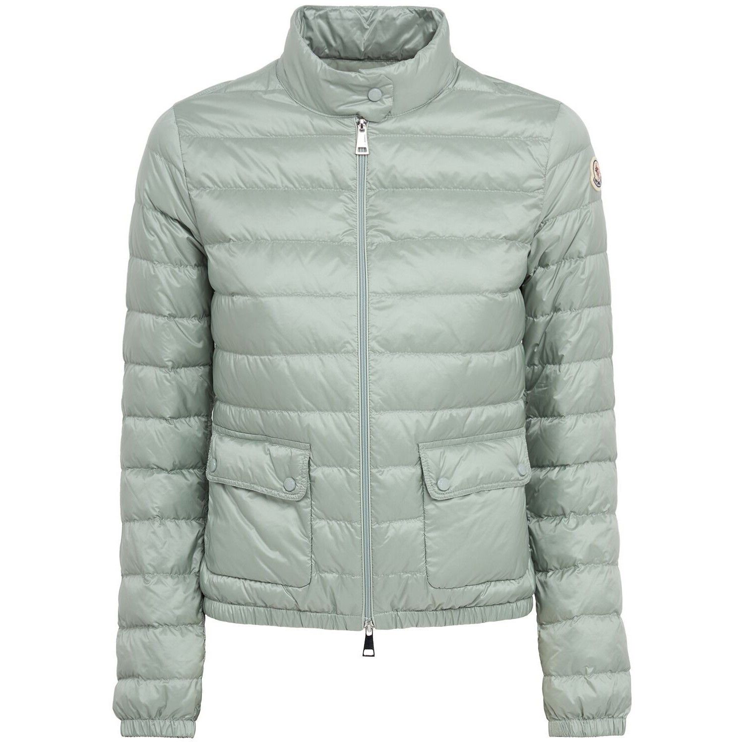 MONCLER Lans $1380 Women's Gray Short Down Jacket New (Women