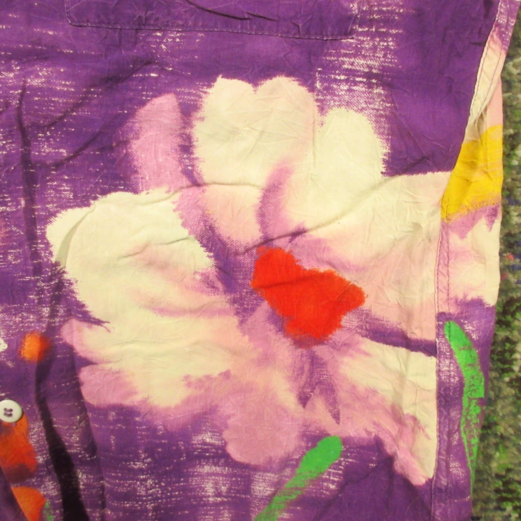 Jams World VINTAGE Jams World Shirt Button-Up Men M Purple Passion Abstract Floral USA EUC Size US M / EU 48-50 / 2 - 4 Thumbnail