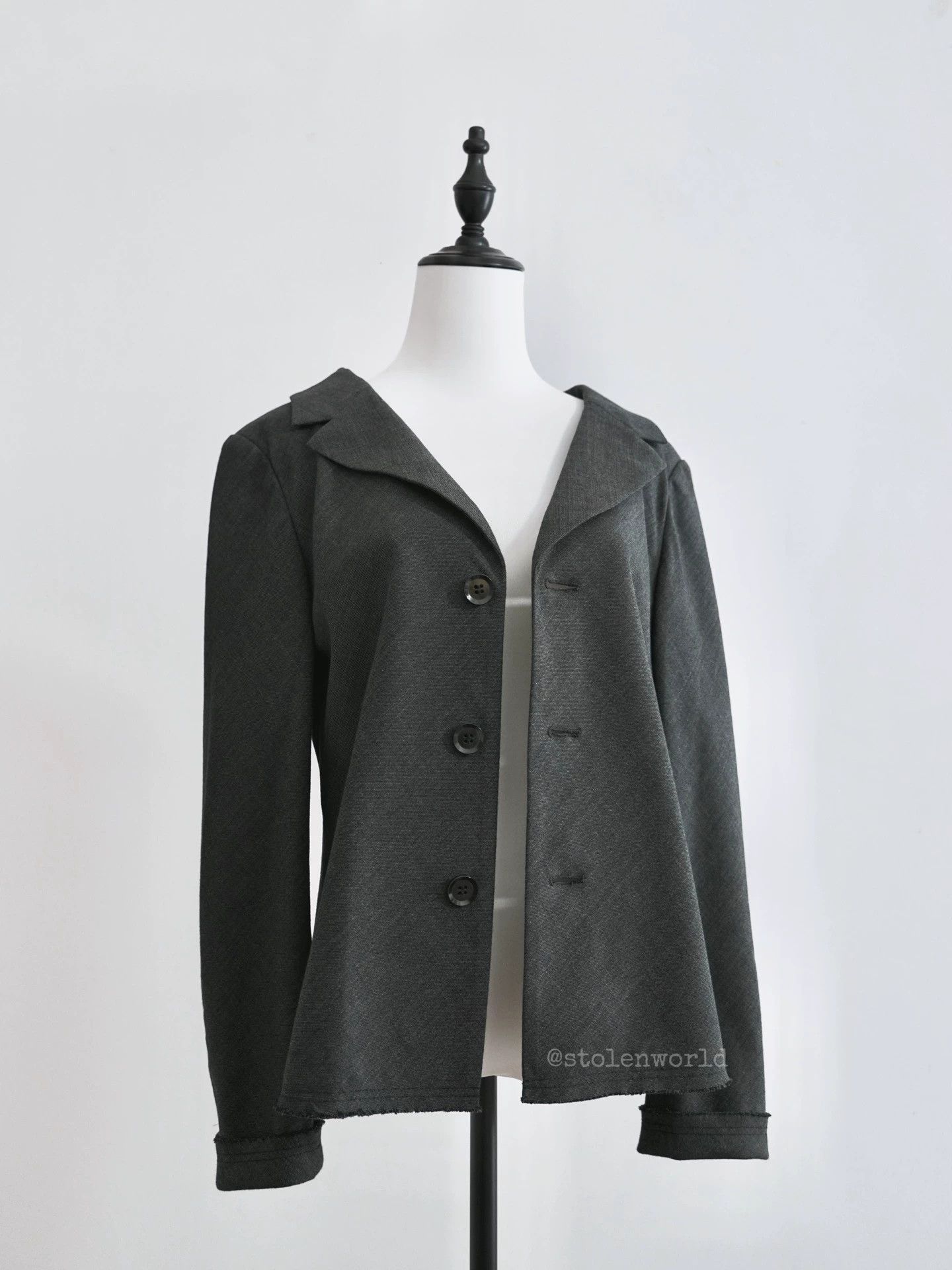 Yohji Yamamoto Yohji Yamamoto Noir Cotton-Linen-Wool Suit Jacket Size S / US 4 / IT 40 - 6 Thumbnail