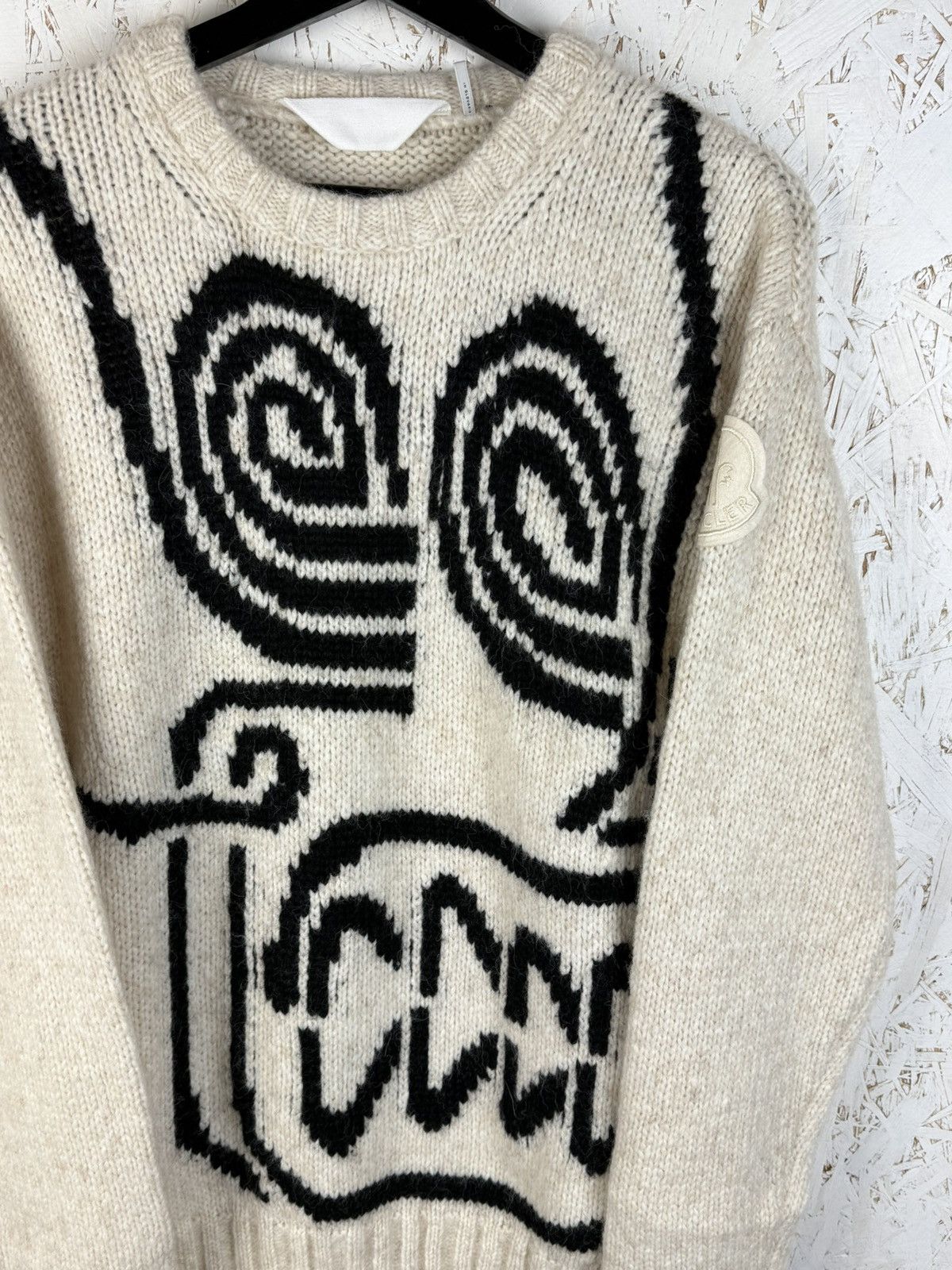 Moncler Moncler Genius 2 1952 Skull Intarsia Chunky Knit Sweater M Size US M / EU 48-50 / 2 - 2 Thumbnail