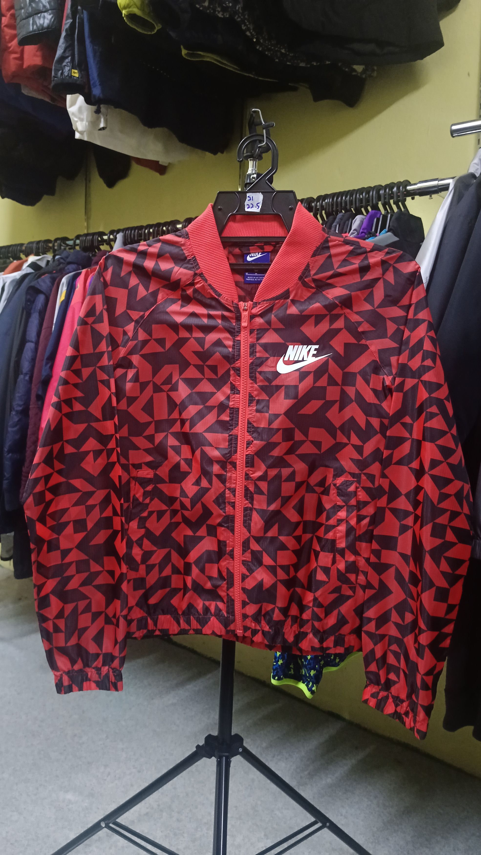 Nike Nike Crop Geometrical Design Windbreaker Size M / US 6-8 / IT 42-44 - 1 Thumbnail